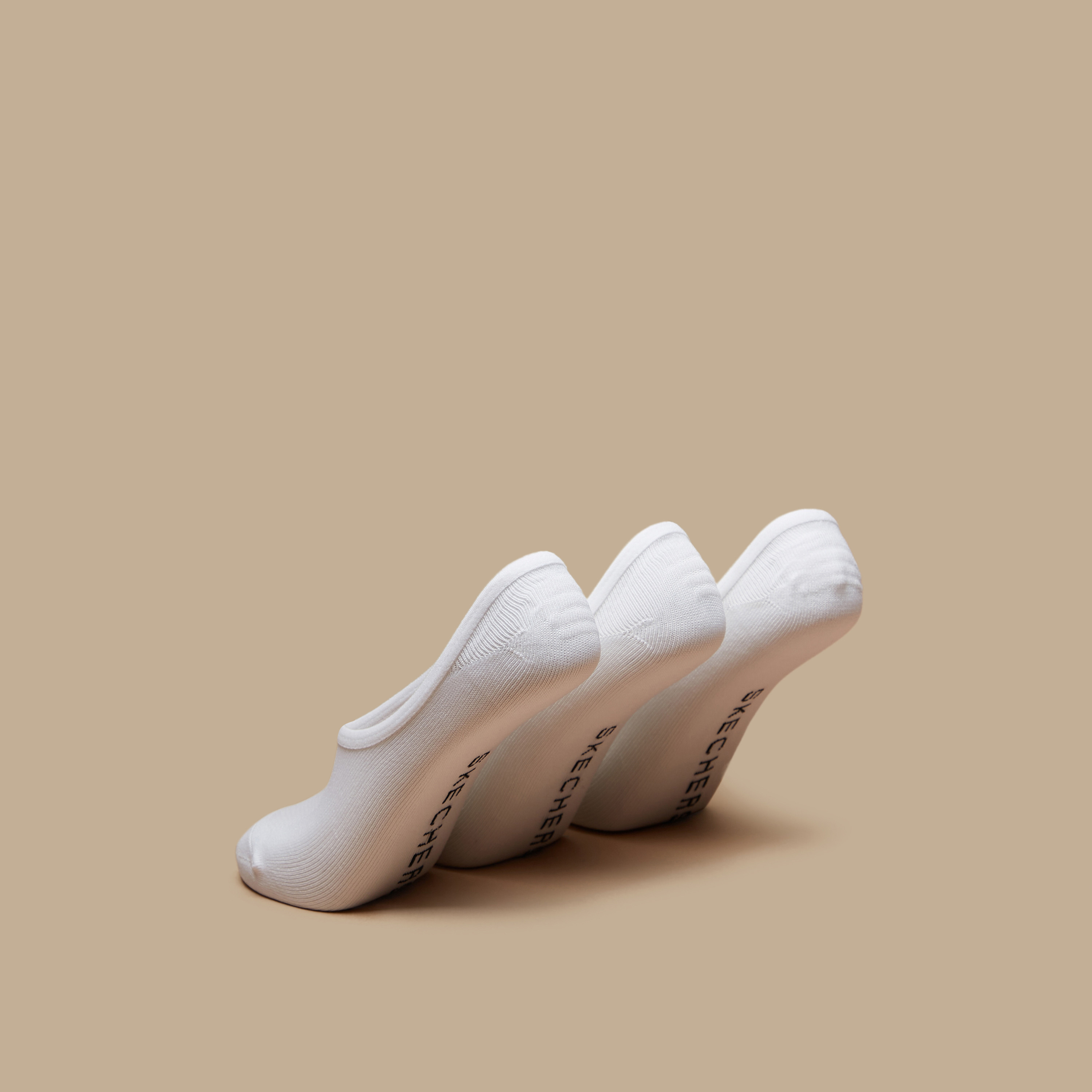 طقم جوارب رياضية 3 أزواج غير مرئية من سكتشرز - S113837-100-women-socksandstockings-image-3