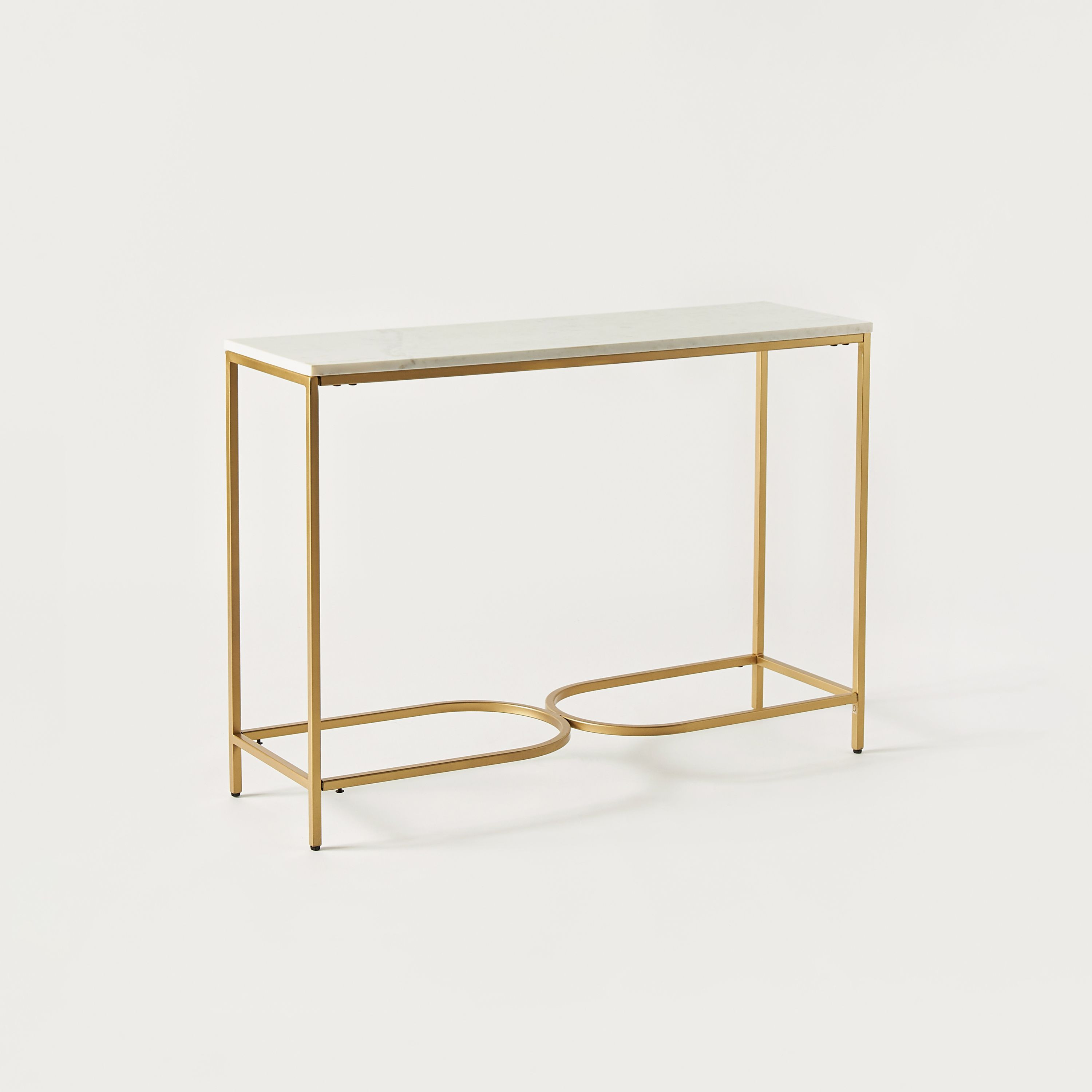 Marble Top Console Table - 30x70x98 cm-furniture-livingroom-consoletablesandmirrors-image-1