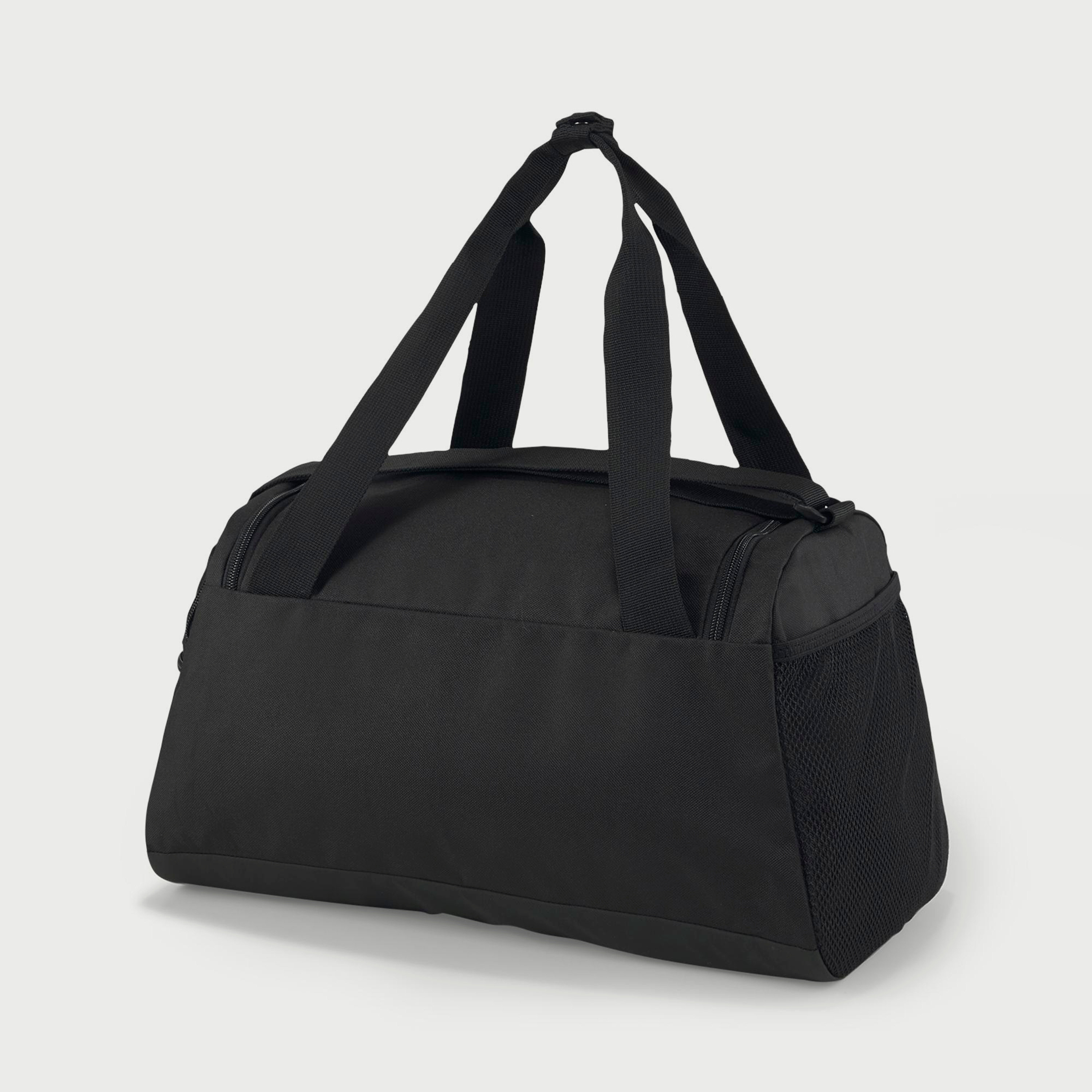 Puma Logo Challenger Duffel Bag with Zip Closure in Black-sports-gear-gym-image-2