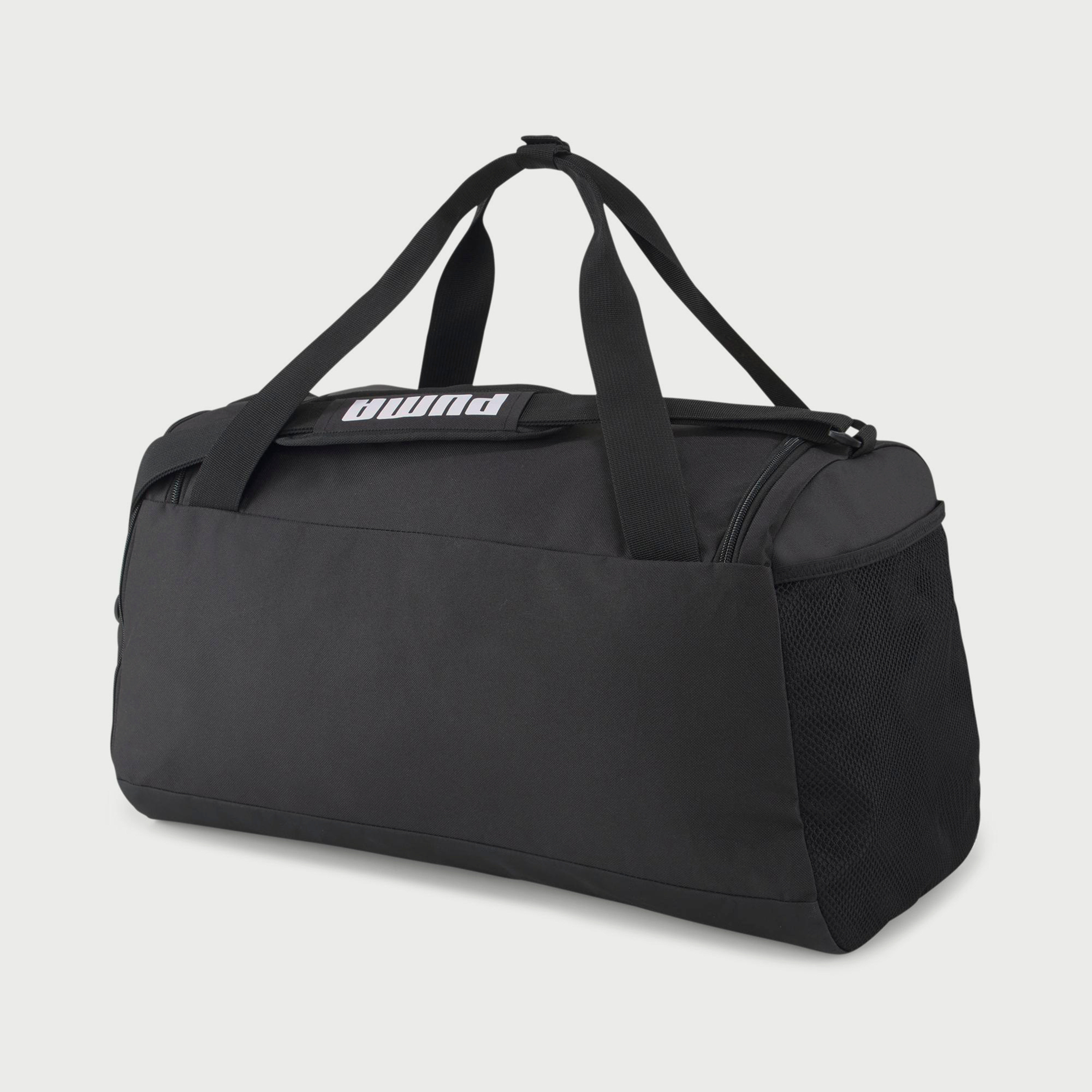 حقيبة دفل من بوما لوجو تشالنجر مع سحاب للإغلاق باللون الاسود-travel-luggagesandbags-dufflebags-image-2