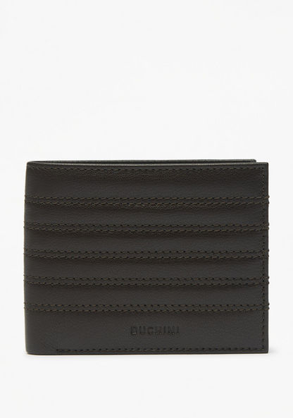 Duchini Bi-Fold Wallet with Stitch Detail-Men%27s Wallets%C2%A0& Pouches-image-0