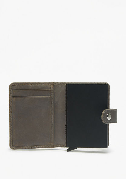 Duchini Textured Wallet with Snap Button Closure-Men%27s Wallets%C2%A0& Pouches-image-1