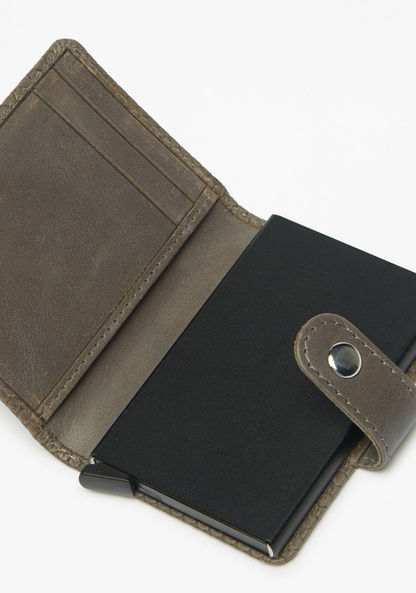 Duchini Textured Wallet with Snap Button Closure-Men%27s Wallets%C2%A0& Pouches-image-2