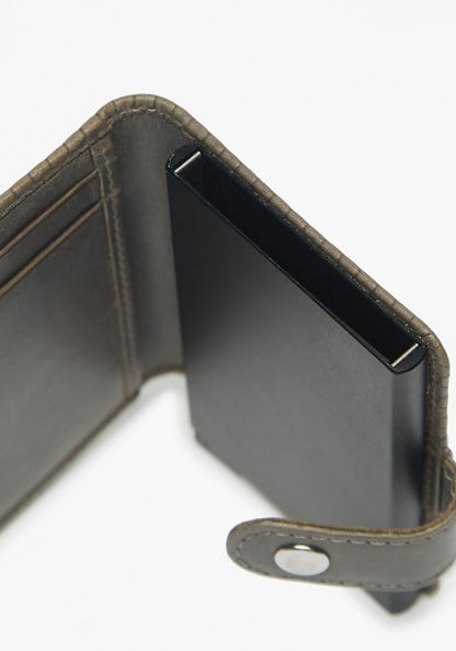 Duchini Textured Wallet with Snap Button Closure-Men%27s Wallets%C2%A0& Pouches-image-3