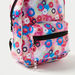 Charmz Floral Print Backpack with Zip Closure-Bags and Backpacks-thumbnailMobile-1