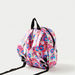 Charmz Floral Print Backpack with Zip Closure-Bags and Backpacks-thumbnail-2