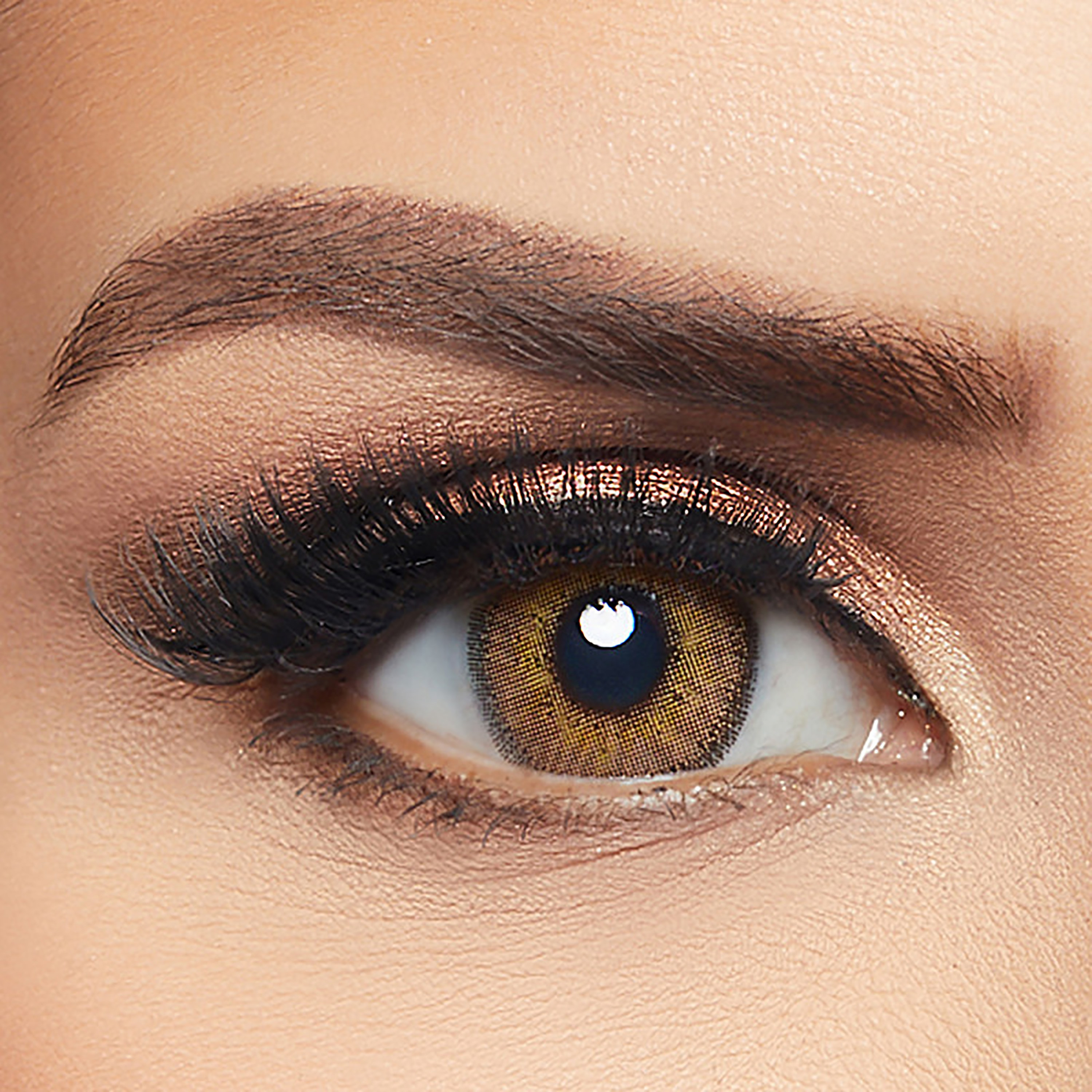 Layala Pack of 2 Hazel Brown Lens-beautyandpersonalcare-makeup-eyes-colorcontactlenses-image-1