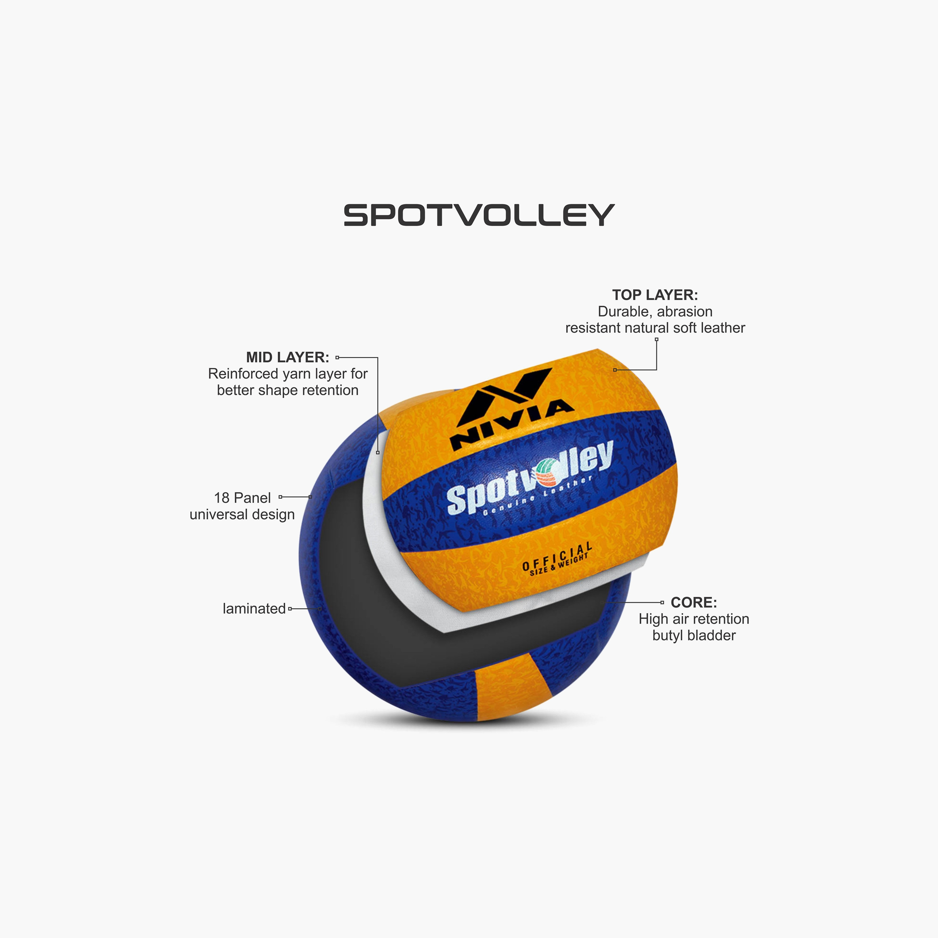 Nivia Volleyball Size-4, Spotvolley-toys-outdoor-sports-image-3