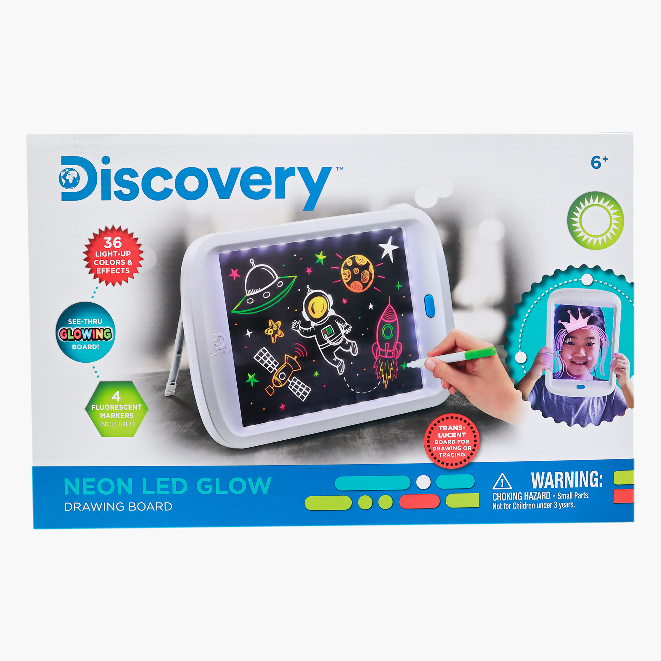 Discovery neon led drawing 2024 board