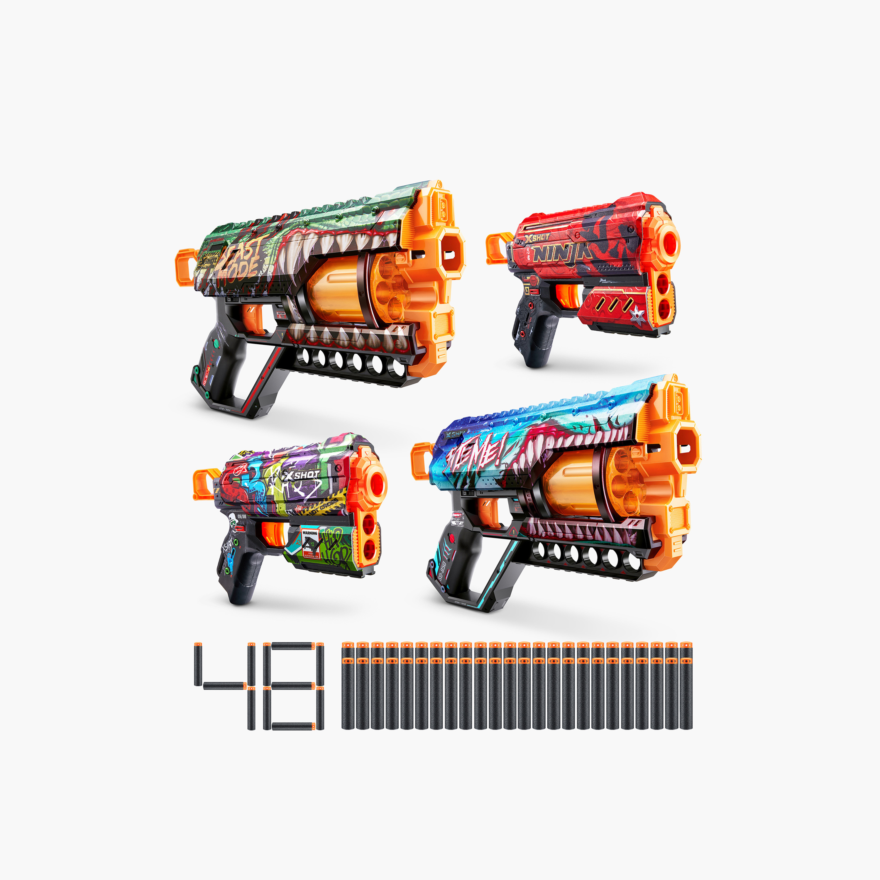 X-Shot 4-Piece Griefer and Flux Shooter Playset-toys-outdoor-gunsandfoamblasters-image-1