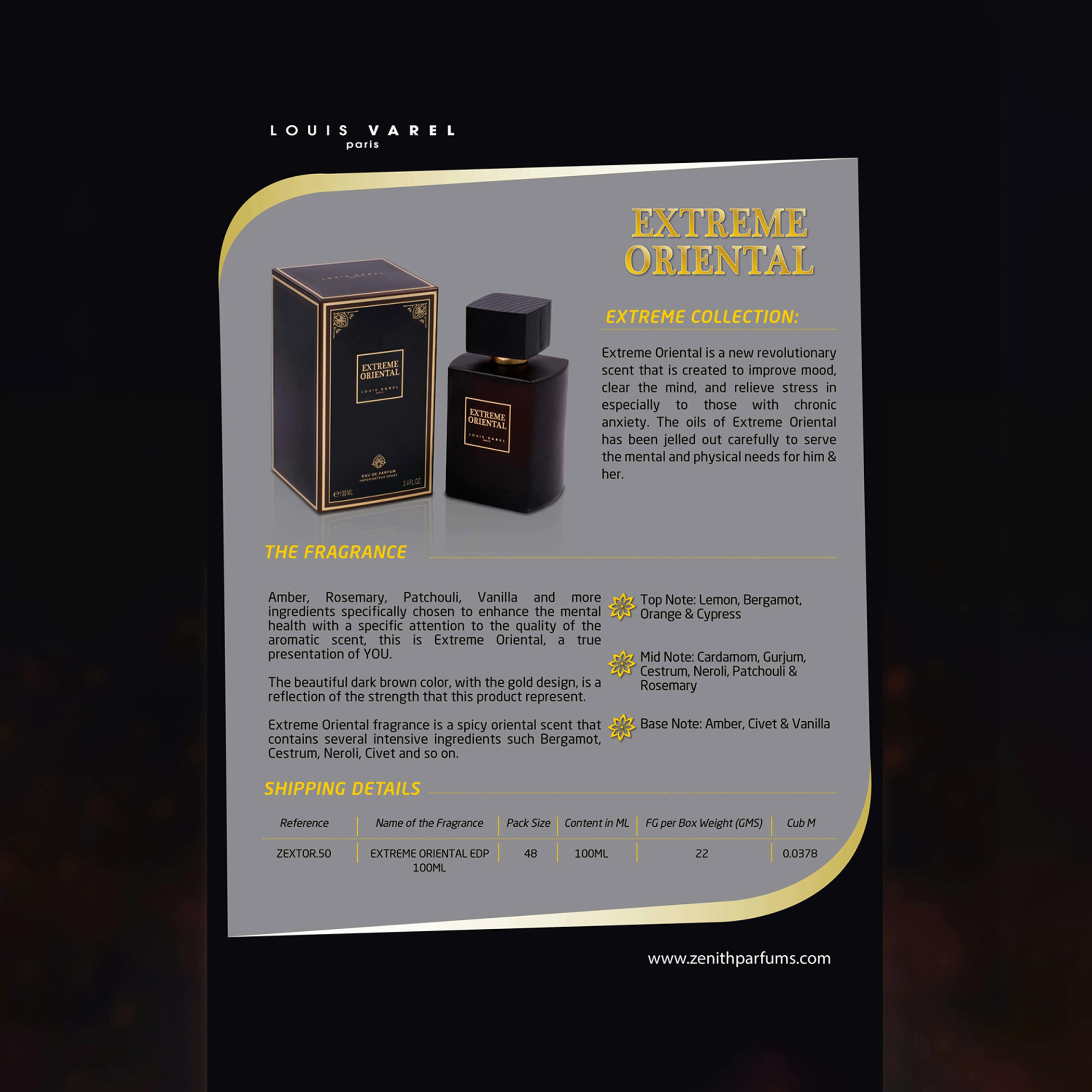 عطر أو دو بارفان إكستريم أورينتال من لويس فاريل - 100 مل-beautyandpersonalcare-fragrance-unisex-image-2
