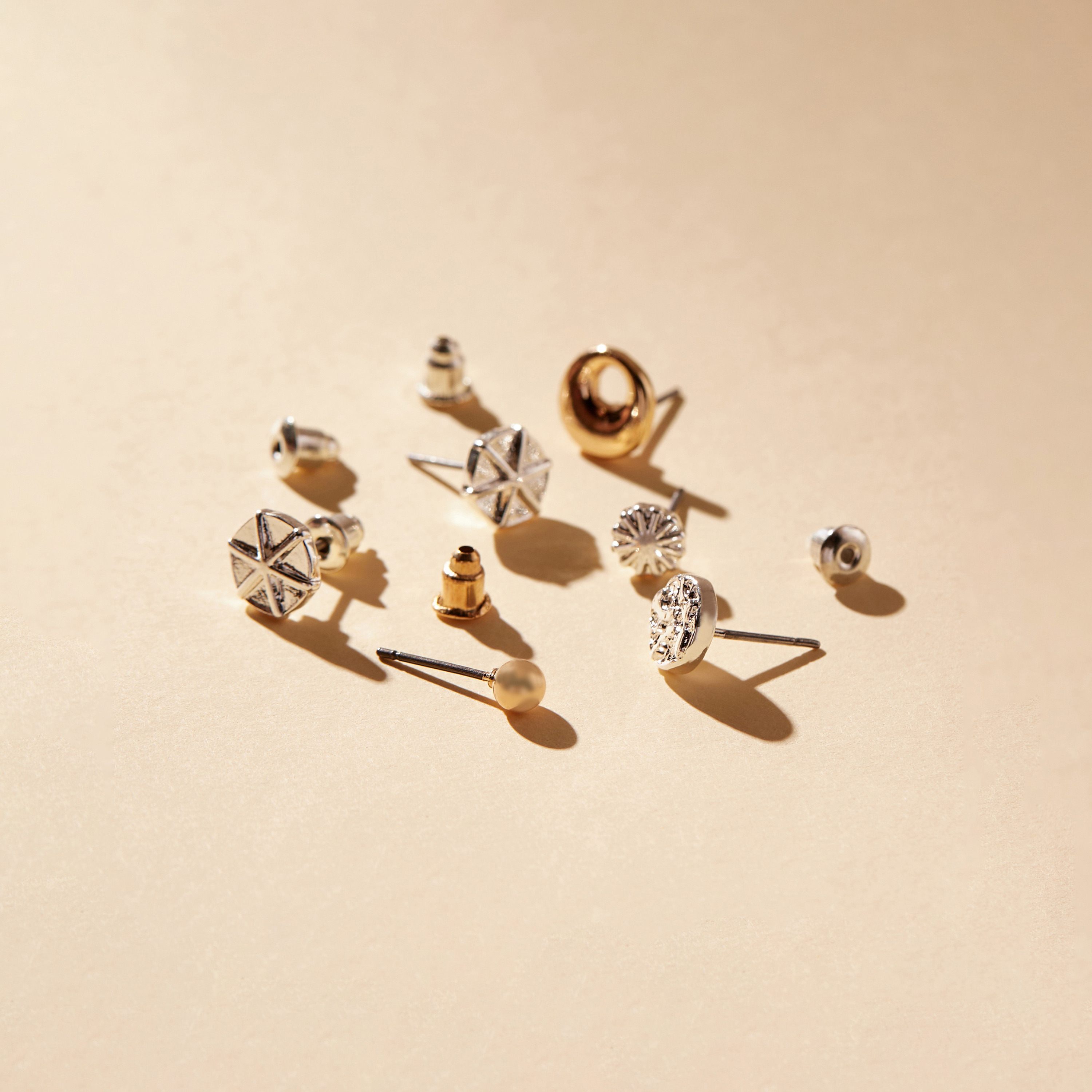 Assorted Stud Earrings with Pushback Closure - Set of 6-women-watchesandjewellery-jewellery-earrings-image-4