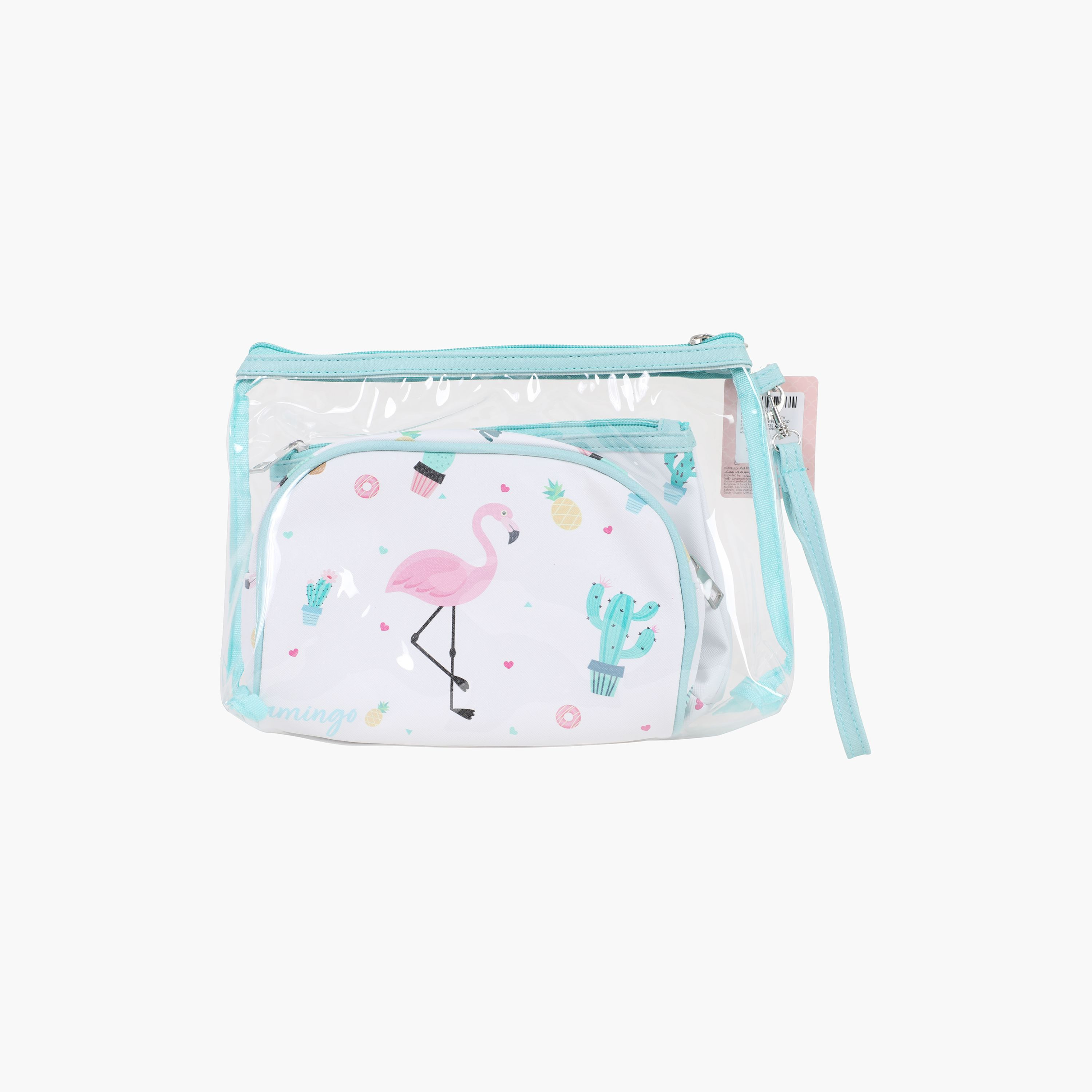 GLOO 3-Piece Flamingo Print Cosmetics Pouch Set-beautyandpersonalcare-makeup-brushesandaccessories-makeuppouches-image-1