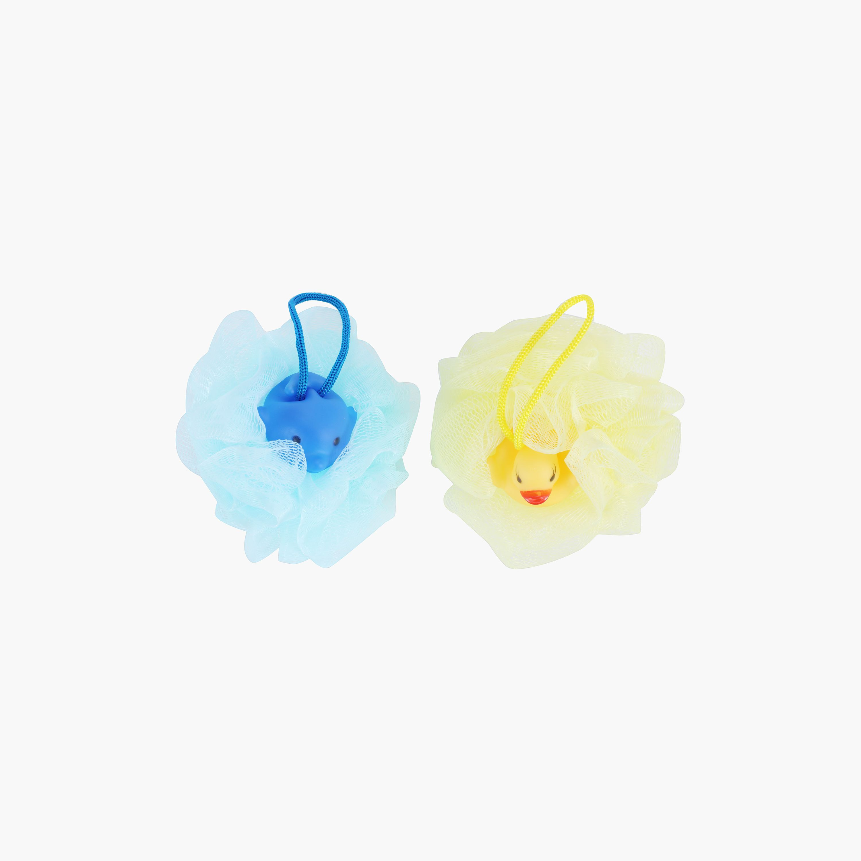 GLOO Duck and Whale Novelty Bath Puff Duo Pack-beautyandpersonalcare-bathandbody-toolsandaccessories-bathaccessories-image-1