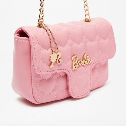 Barbie Quilted Crossbody Bag with Charm-Girl%27s Bags-image-2