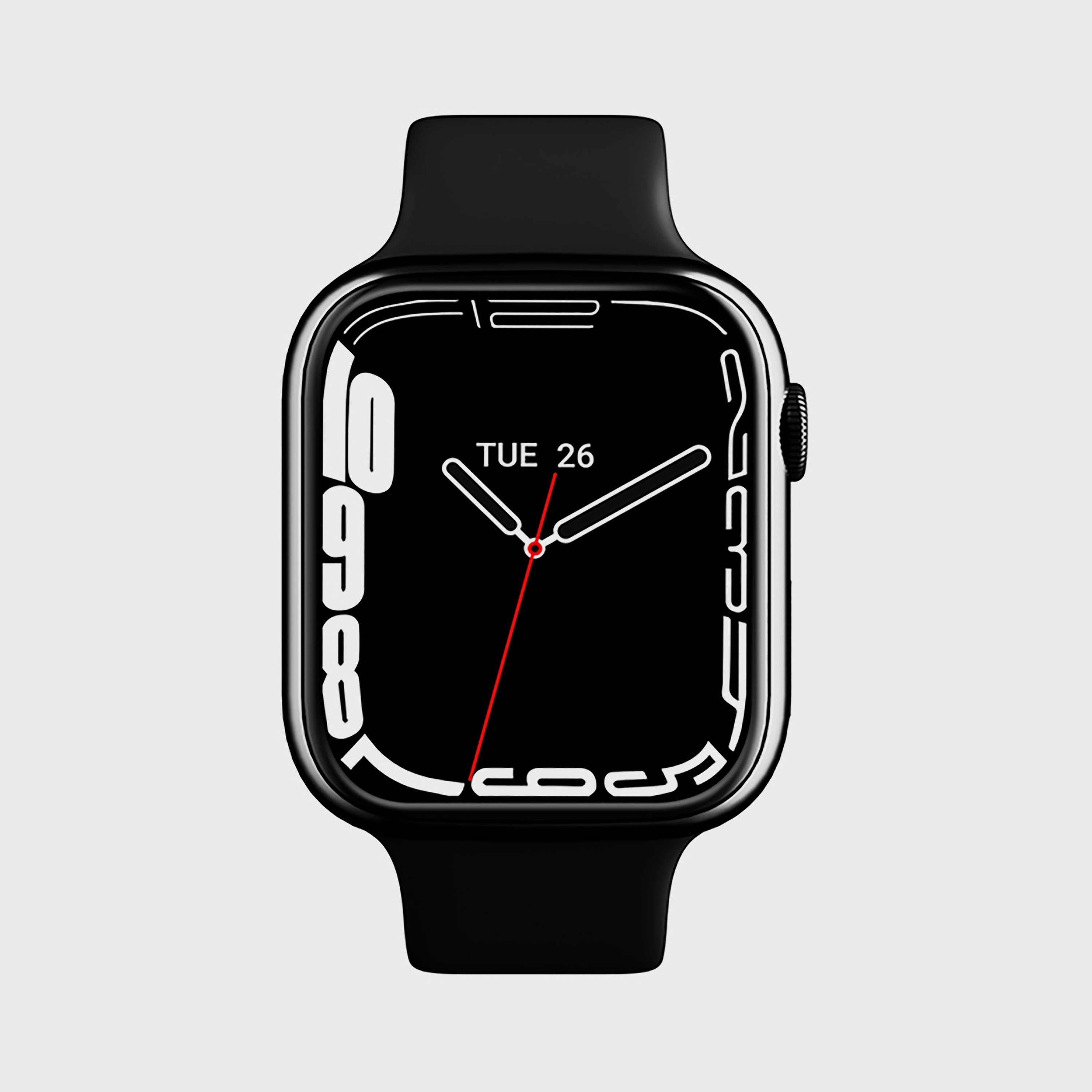 Kenneth Scott Unisex Black Silicone Strap Smart Watch - KS-WATCH8-men-watchesandjewellery-watches-image-1