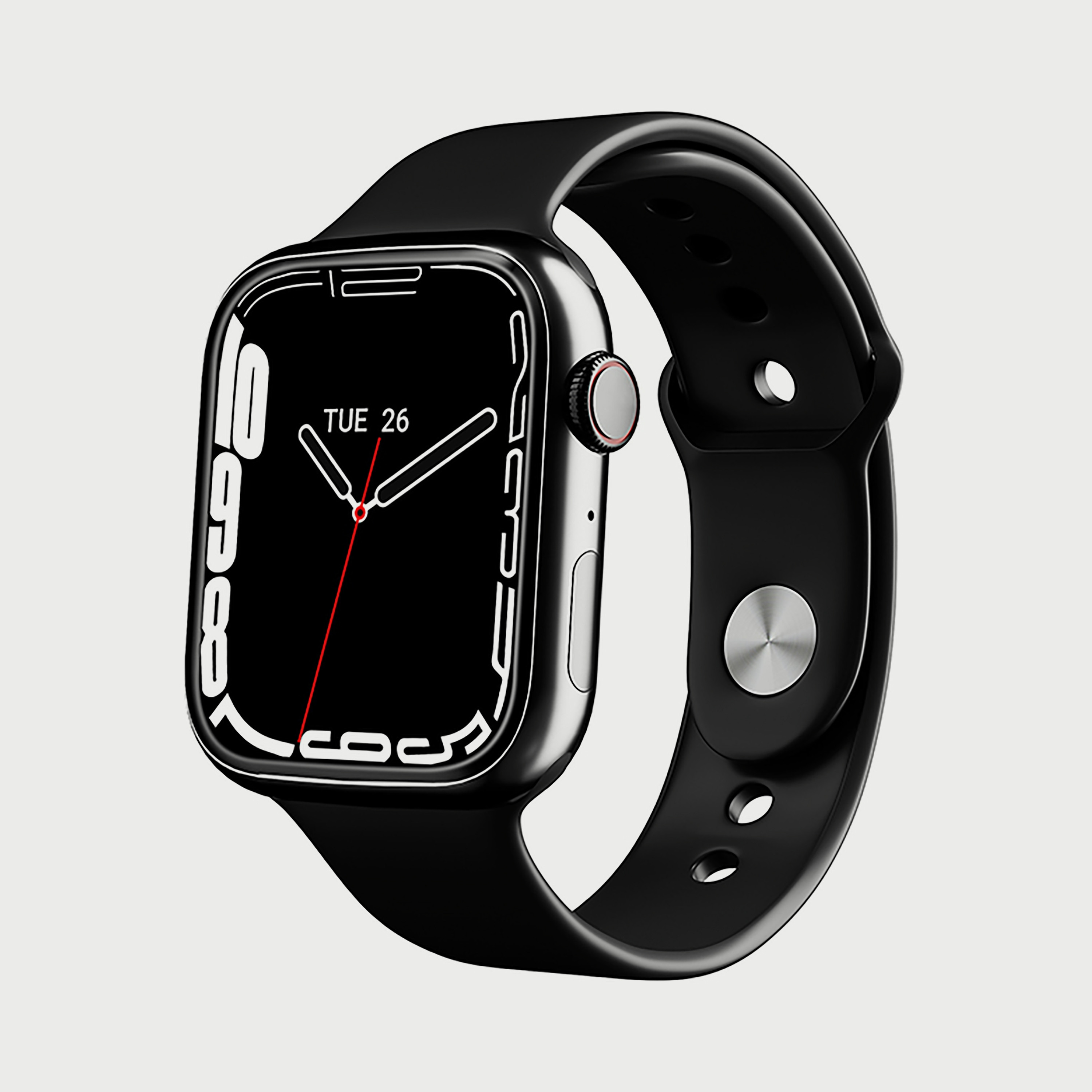 ساعة ذكية من كينيث سكوت للجنسين بسوار سيليكون اسود - KS-WATCH8-men-watchesandjewellery-watches-image-2