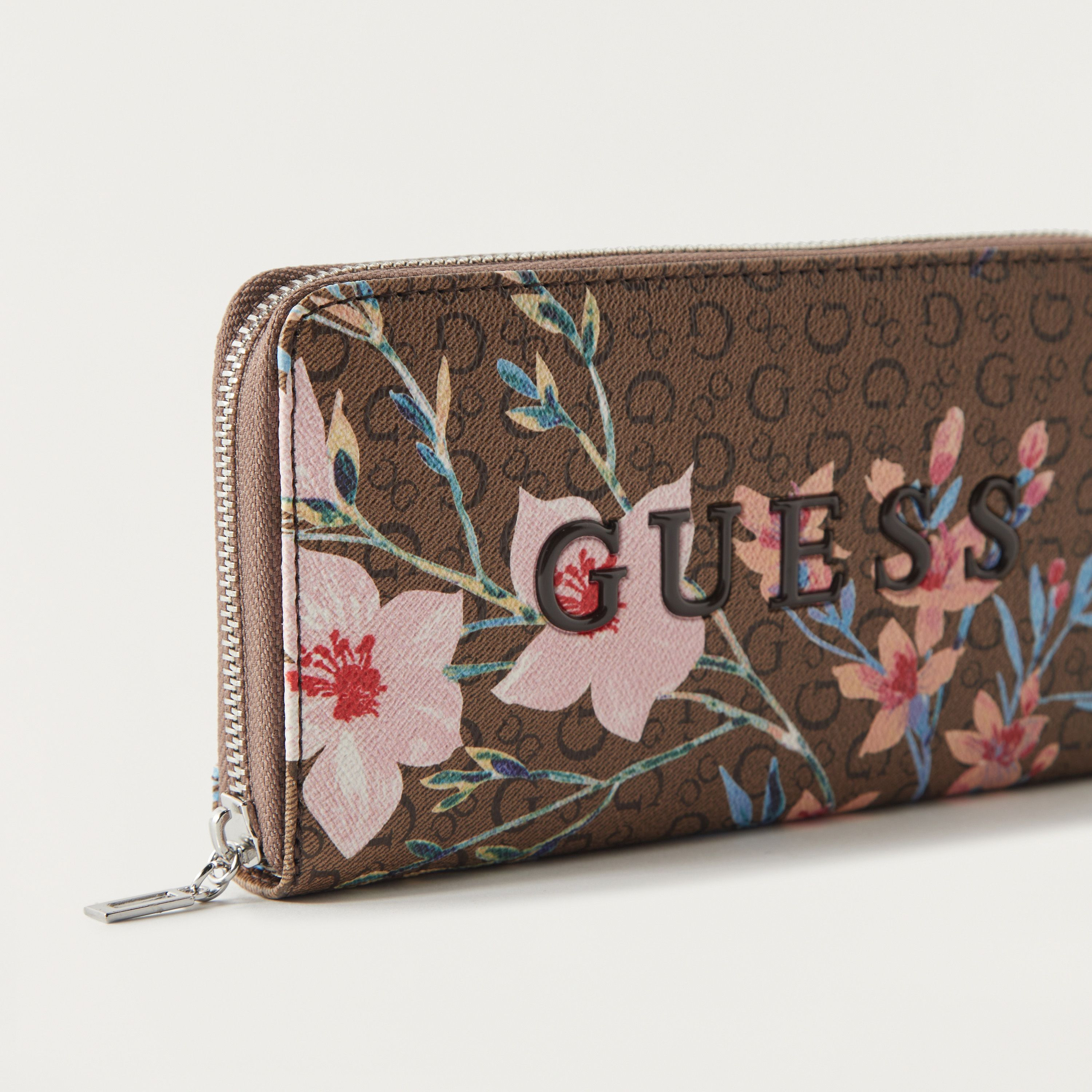 Guess Floral Print Zip Around Wallet-women-bagsandwallets-wallets-image-3