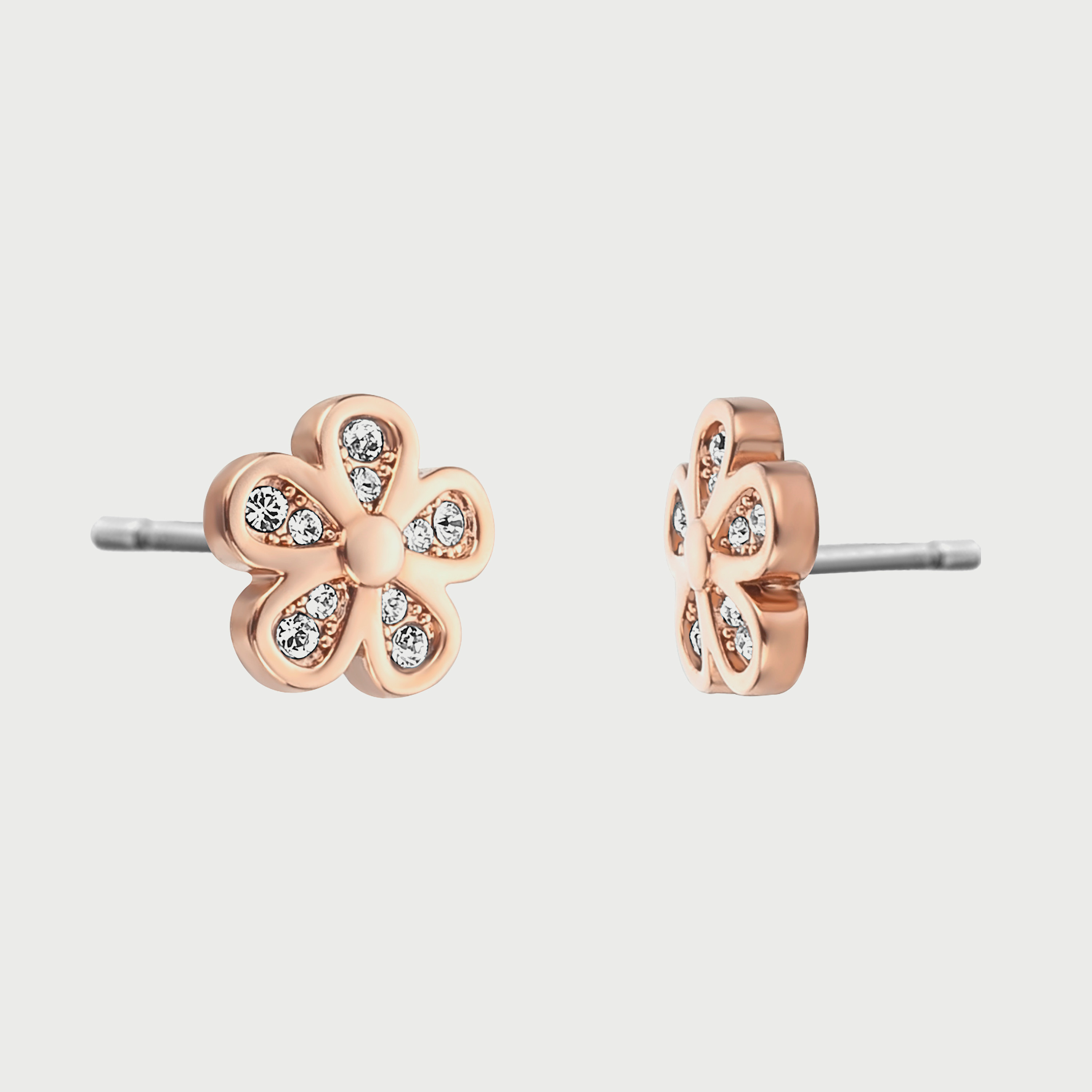 أقراط كارينا النحاسية المصنوعة من الذهب الوردي للنساء من دي اي سي اي   DCER01353300-women-watchesandjewellery-jewellery-earrings-image-1