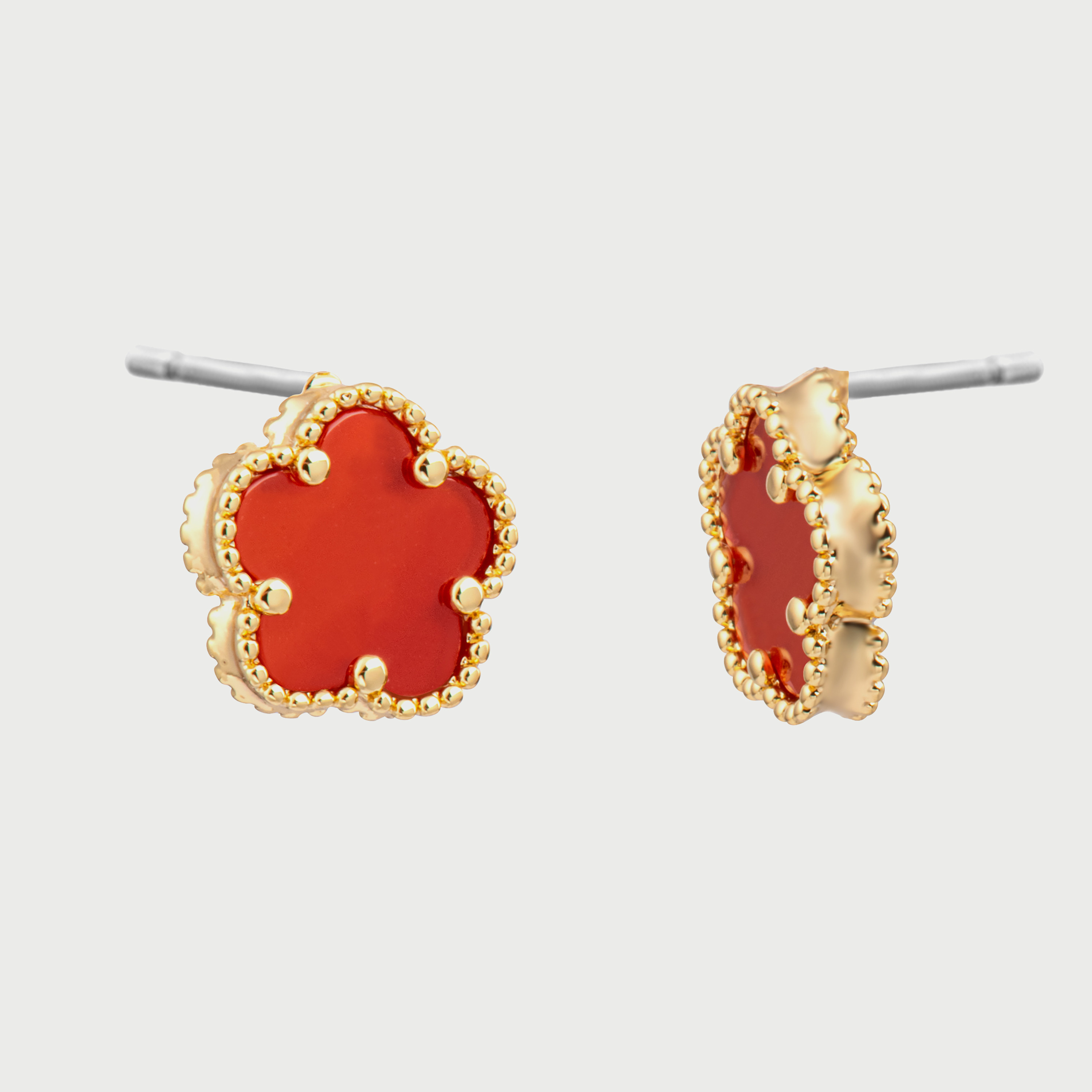 أقراط فلوريال الذهبية النحاسية وسوداء للنساء من دي اي سي اي  DCER01473100-women-watchesandjewellery-jewellery-earrings-image-1