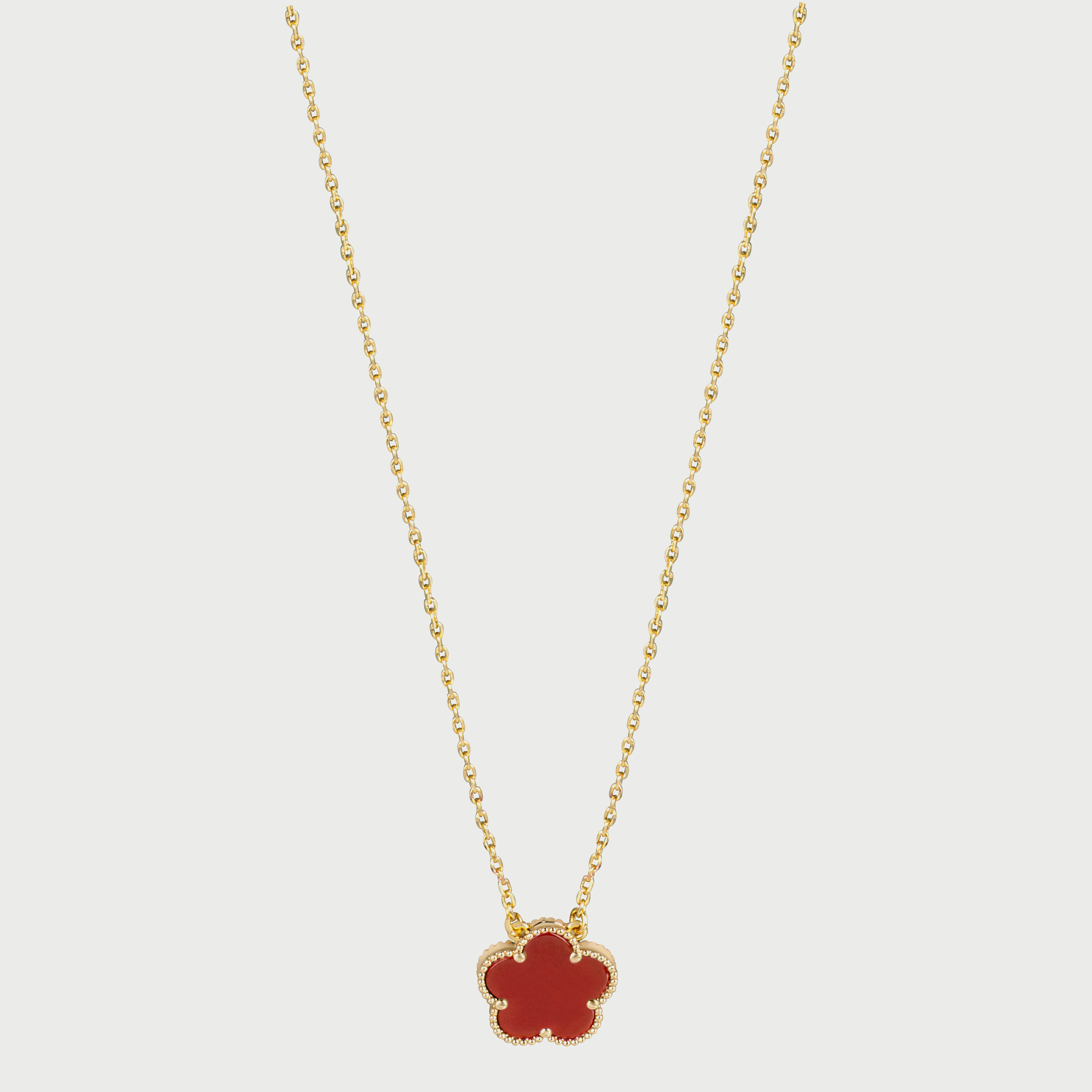 DICI Women's Gold & Red Brass Floreale Necklace DCNL01473300-women-watchesandjewellery-jewellery-necklacesandpendants-image-1