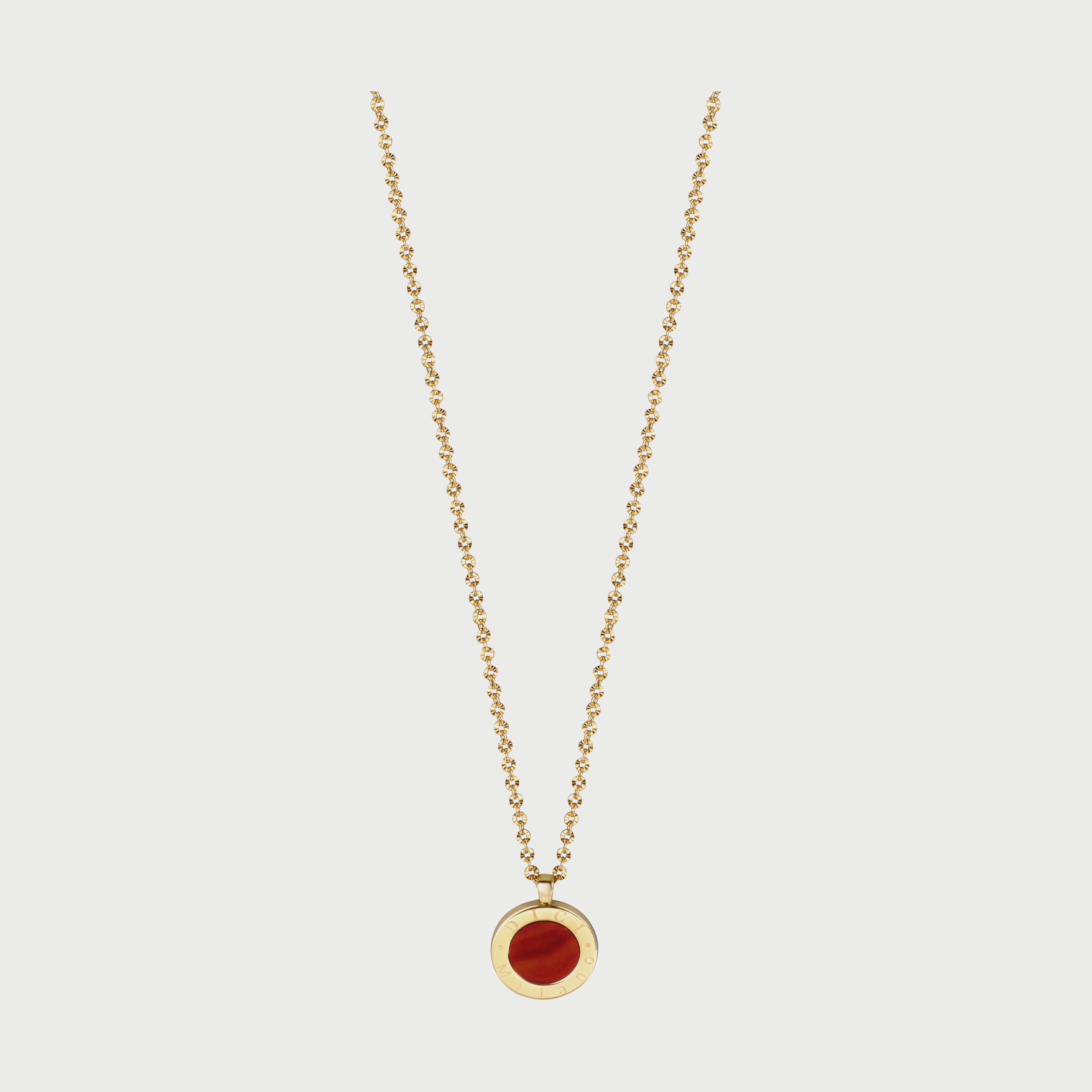 DICI Women's Gold & Red Brass Goccia Necklace DCNL01492500-women-watchesandjewellery-jewellery-necklacesandpendants-image-1