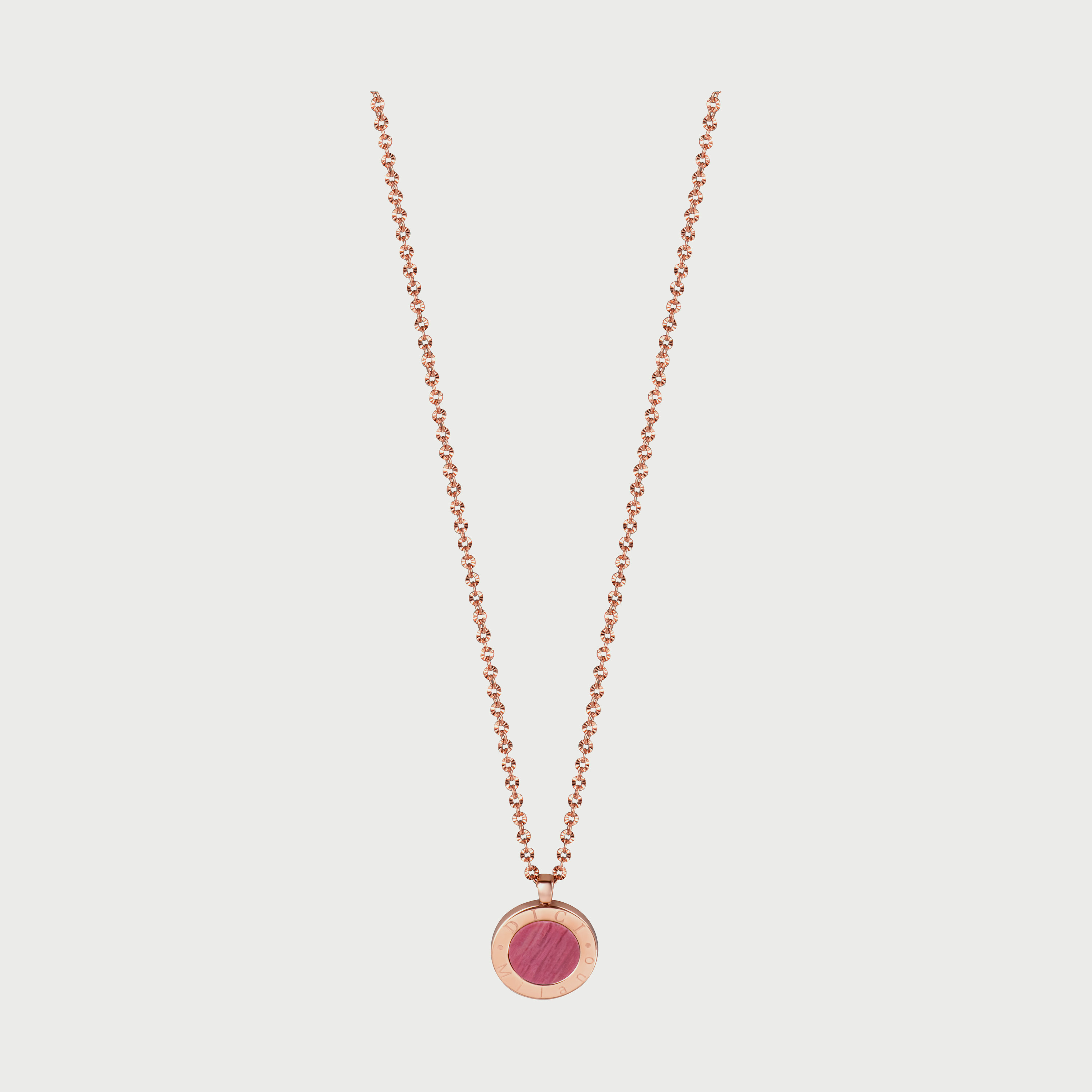 قلادة جوتشيا نحاسية ذهبية وردية وبنفسجية للنساء من دي اي سي اي DCNL01492600-women-watchesandjewellery-jewellery-necklacesandpendants-image-1