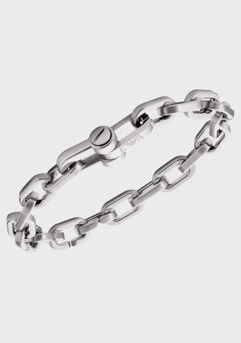 Buy Men\'s Emporio Armani Men\'s Silver Stainless Steel Fashion Bracelet  EGS2865040 Online | Centrepoint KSA