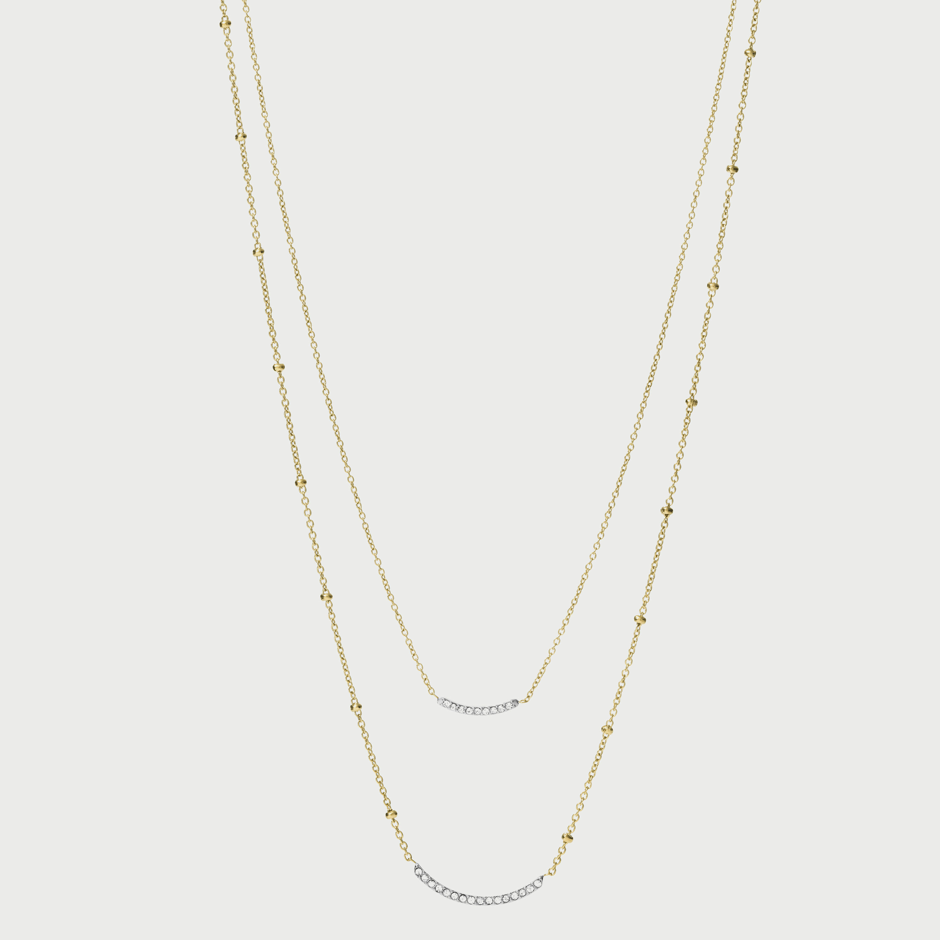 قلادة سوتون من الفولاذ المقاوم للصدأ بلون ذهبي للنساء من فوسيل  JF03873998-women-watchesandjewellery-jewellery-necklacesandpendants-image-1