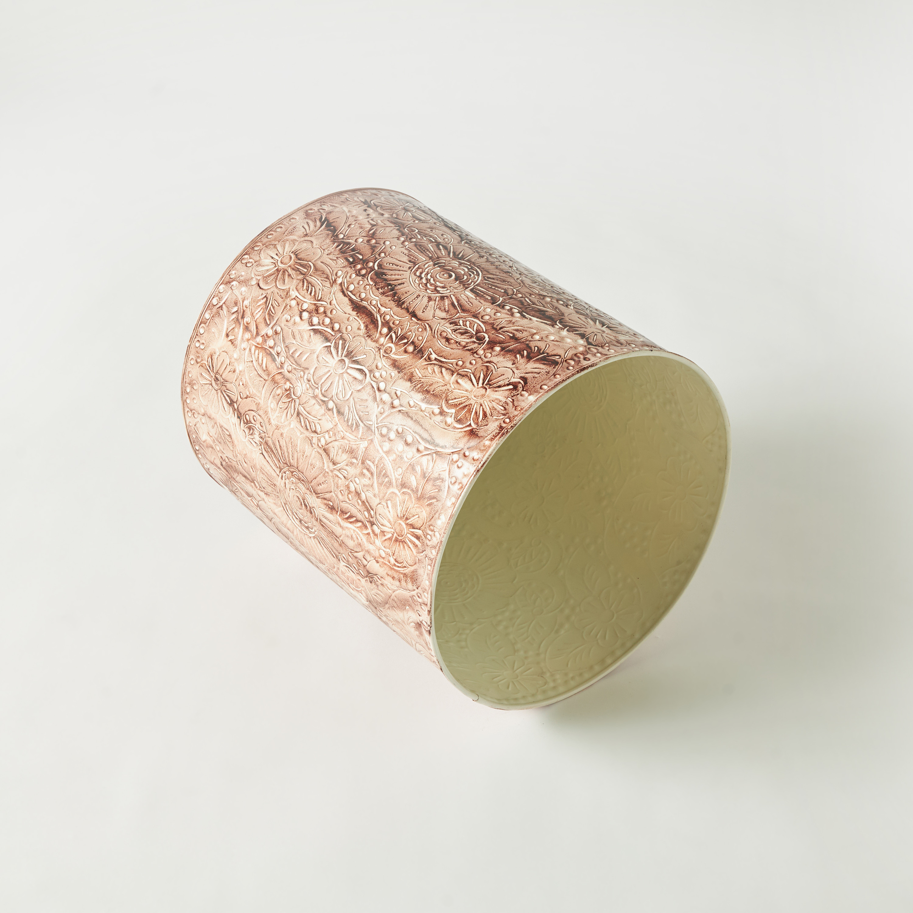 Textured Metal Stool - 36x41x36 cms-furniture-sofaandseating-ottomansbeanbagsandpoufs-image-4