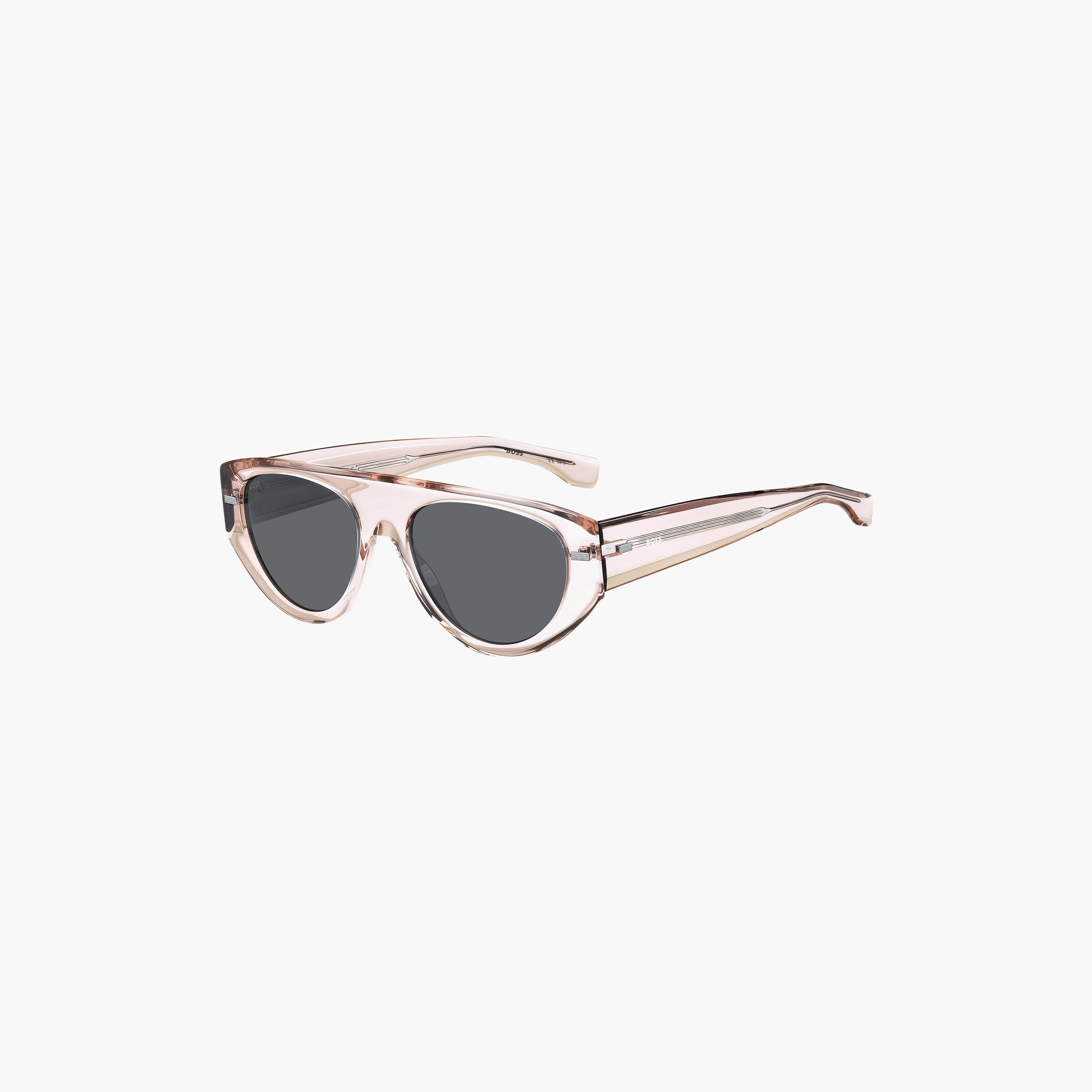 Hugo Boss Men UV Protected Grey Lens 56 mm Oval Sunglasses - BOSS 1443/S-men-sunglasses-image-1