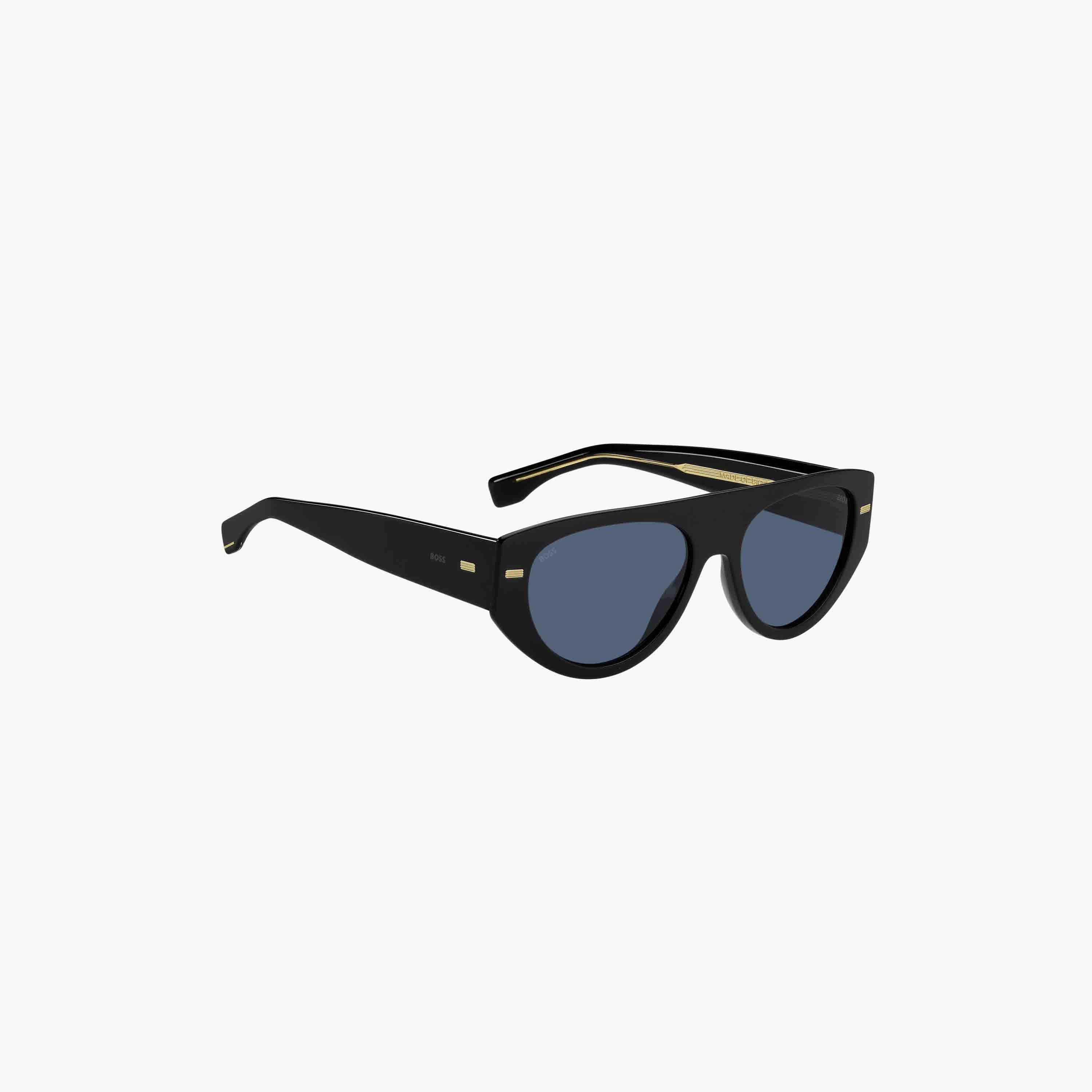 Hugo Boss Men UV Protected Grey Lens 56 mm Oval Sunglasses - BOSS 1443/S-men-sunglasses-image-7