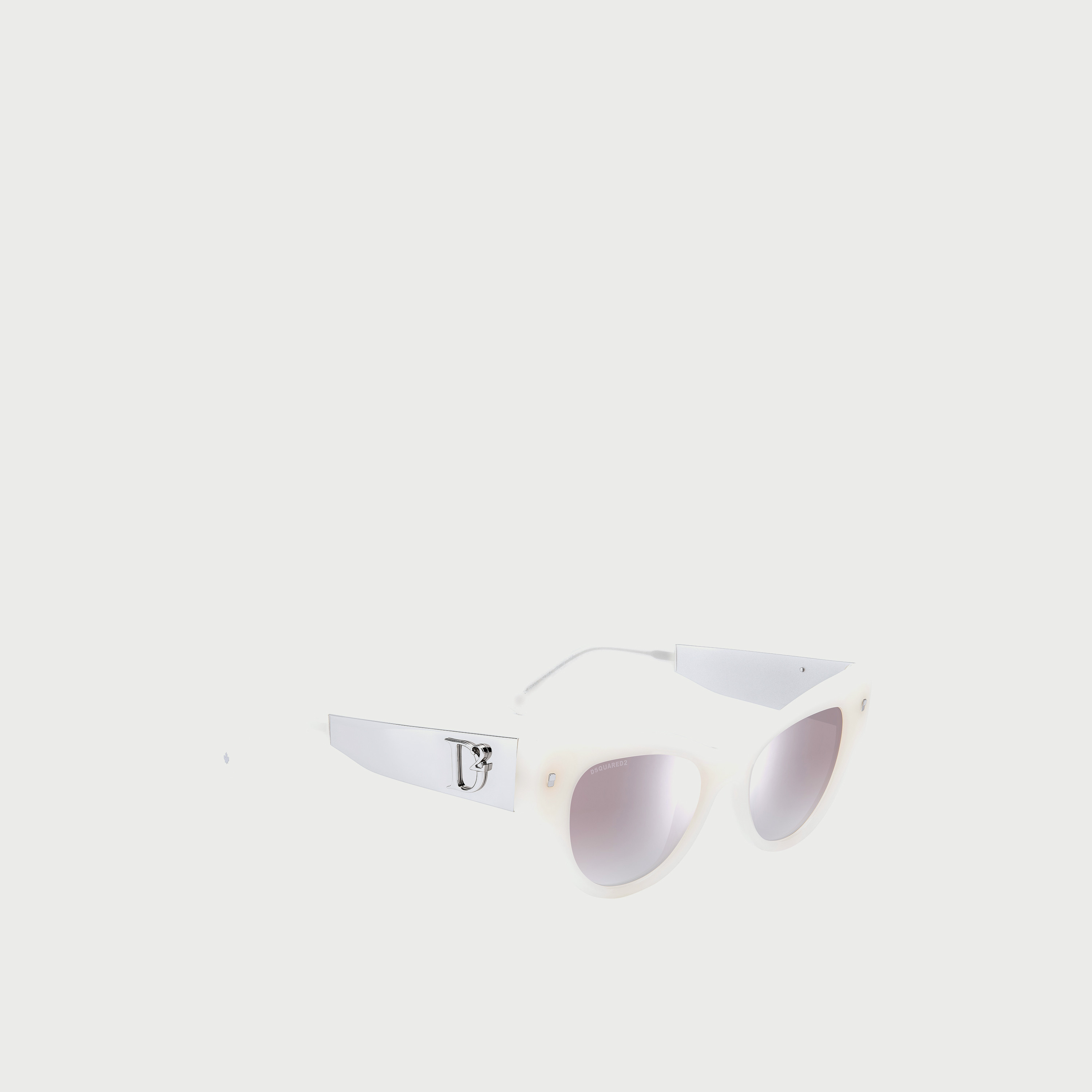 Dsquared2 Women UV Protected Silver Gradient Lens 49 mm Cat Eye Sunglasses - D2 0062/S-girls-accessories-sunglasses-image-2