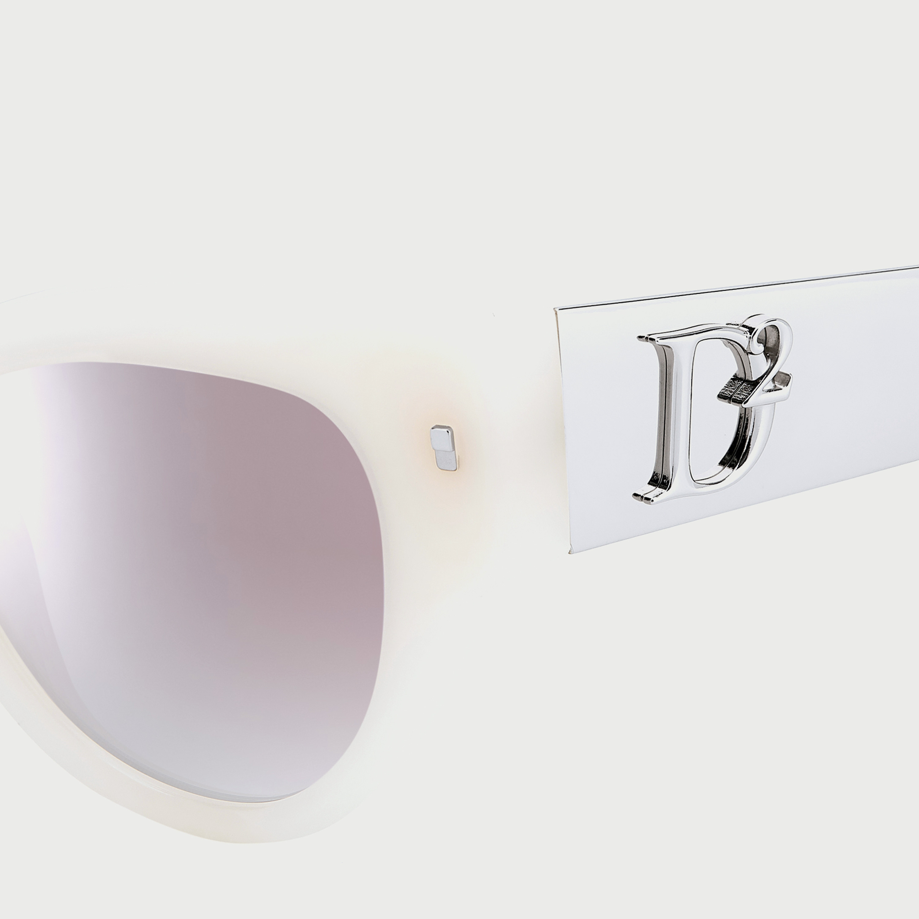 Dsquared2 Women UV Protected Silver Gradient Lens 49 mm Cat Eye Sunglasses - D2 0062/S-girls-accessories-sunglasses-image-14