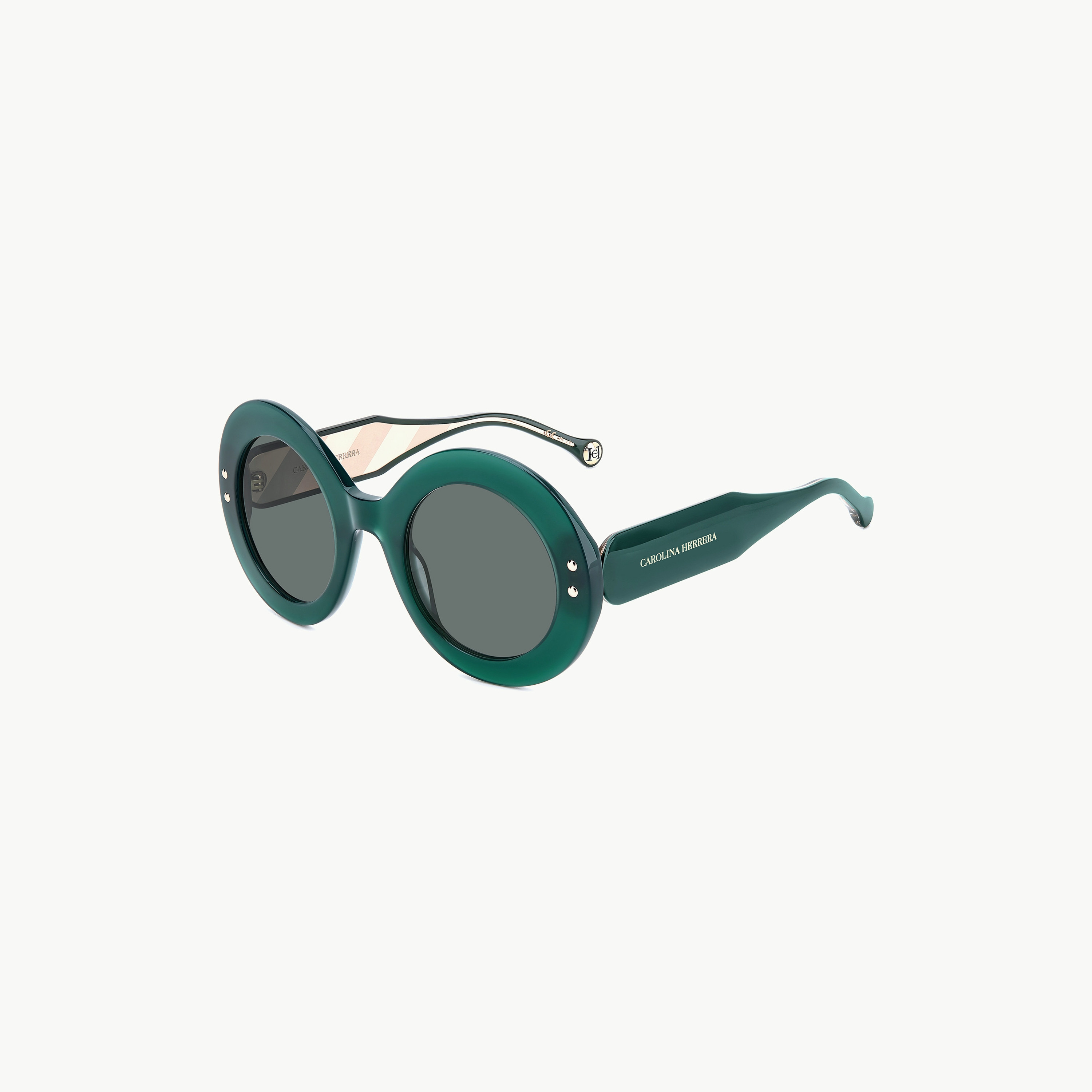 Carolina Herrera Women UV Protected Brown Gradient Lens 52 mm Round Sunglasses - HER 0081/S-women-sunglasses-image-1