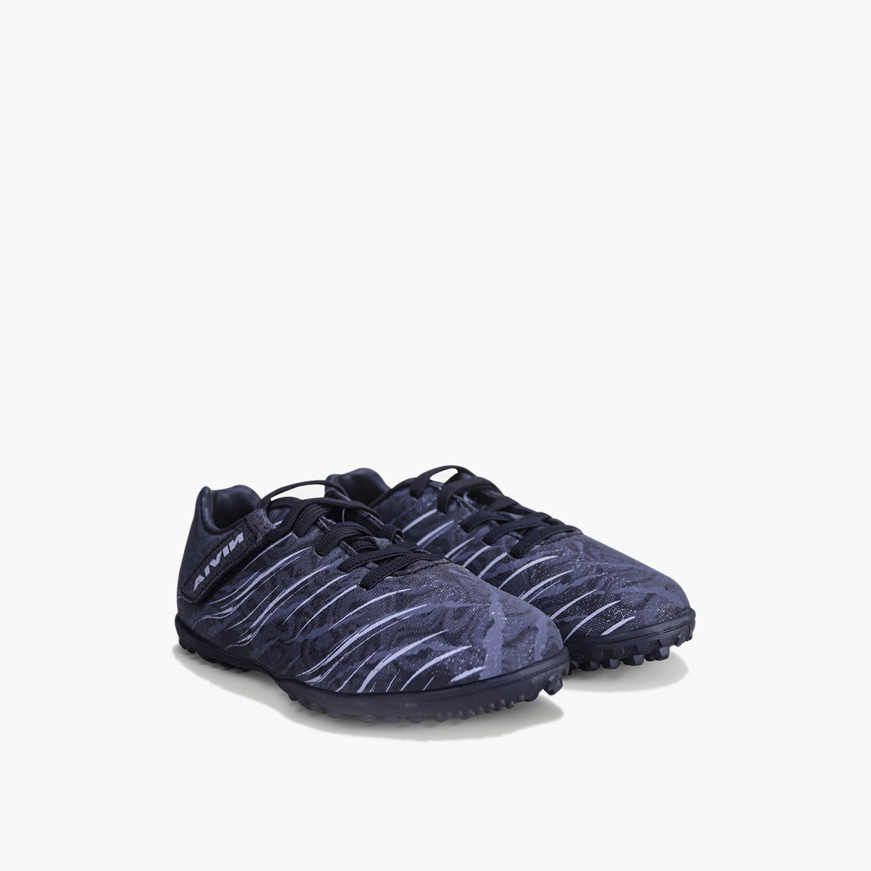 Nivia Kid's Carbonite 6.0 Hook & Loop Football Turf Shoes-sports-boys-shoes-image-1