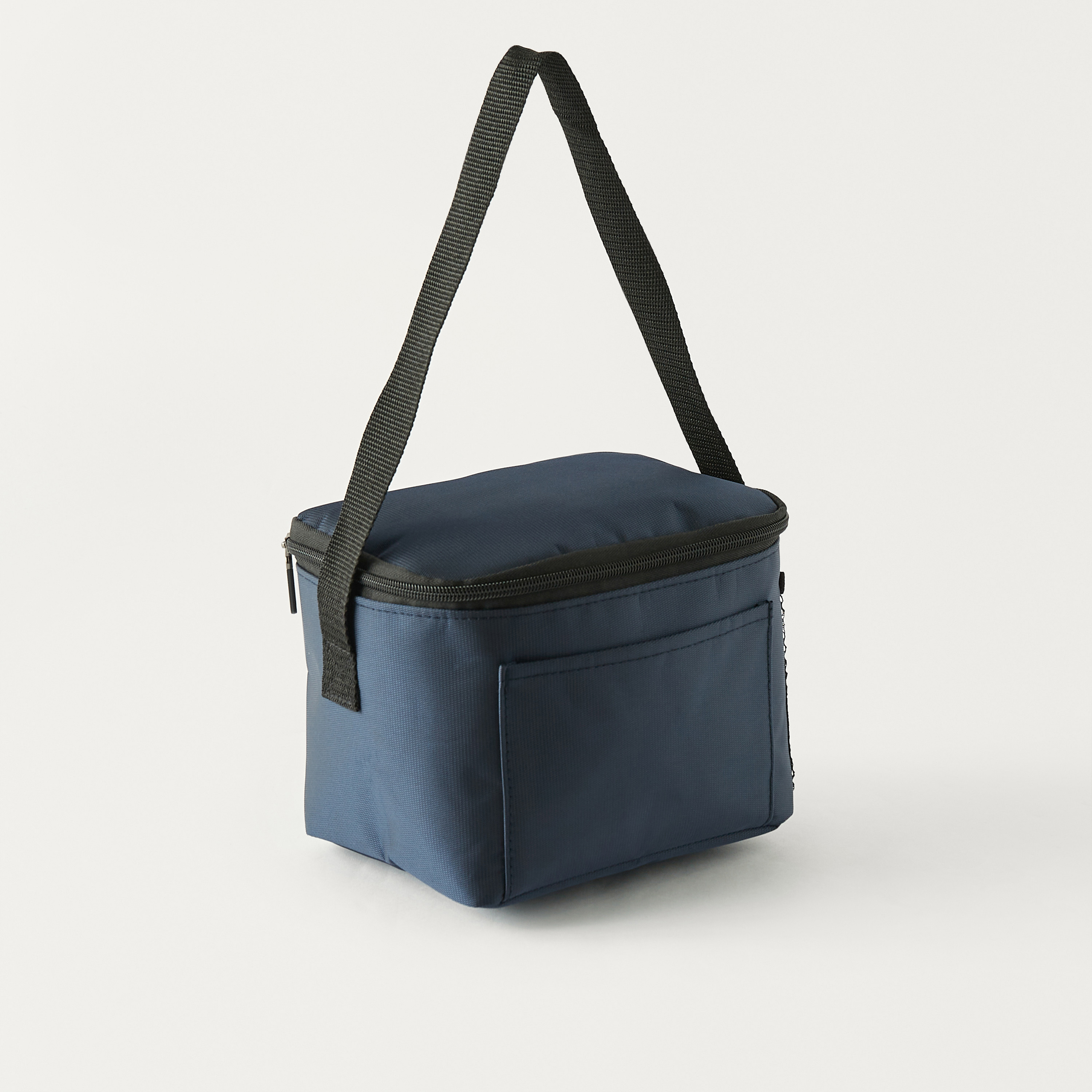 Solid Insulated Lunch Bag with Handle and Zip Closure-school-lunchessentials-lunchbags-image-2