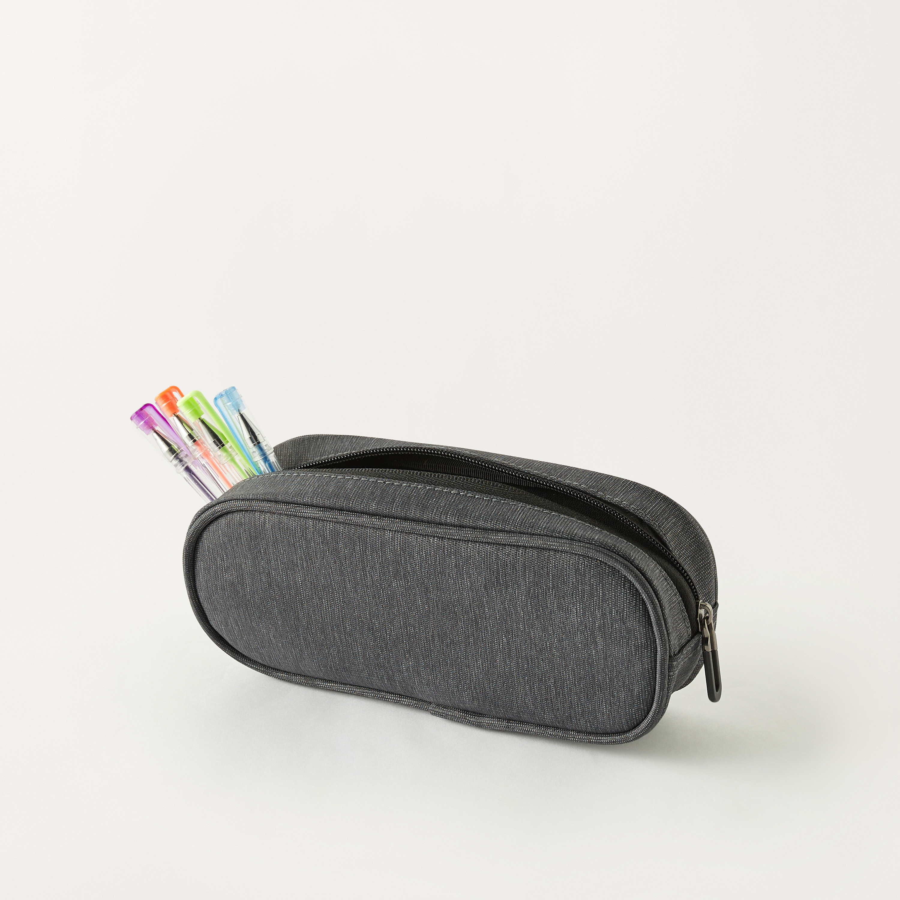 مقلمة سادة بسحّاب إغلاق-school-stationery-pencilcases-image-4