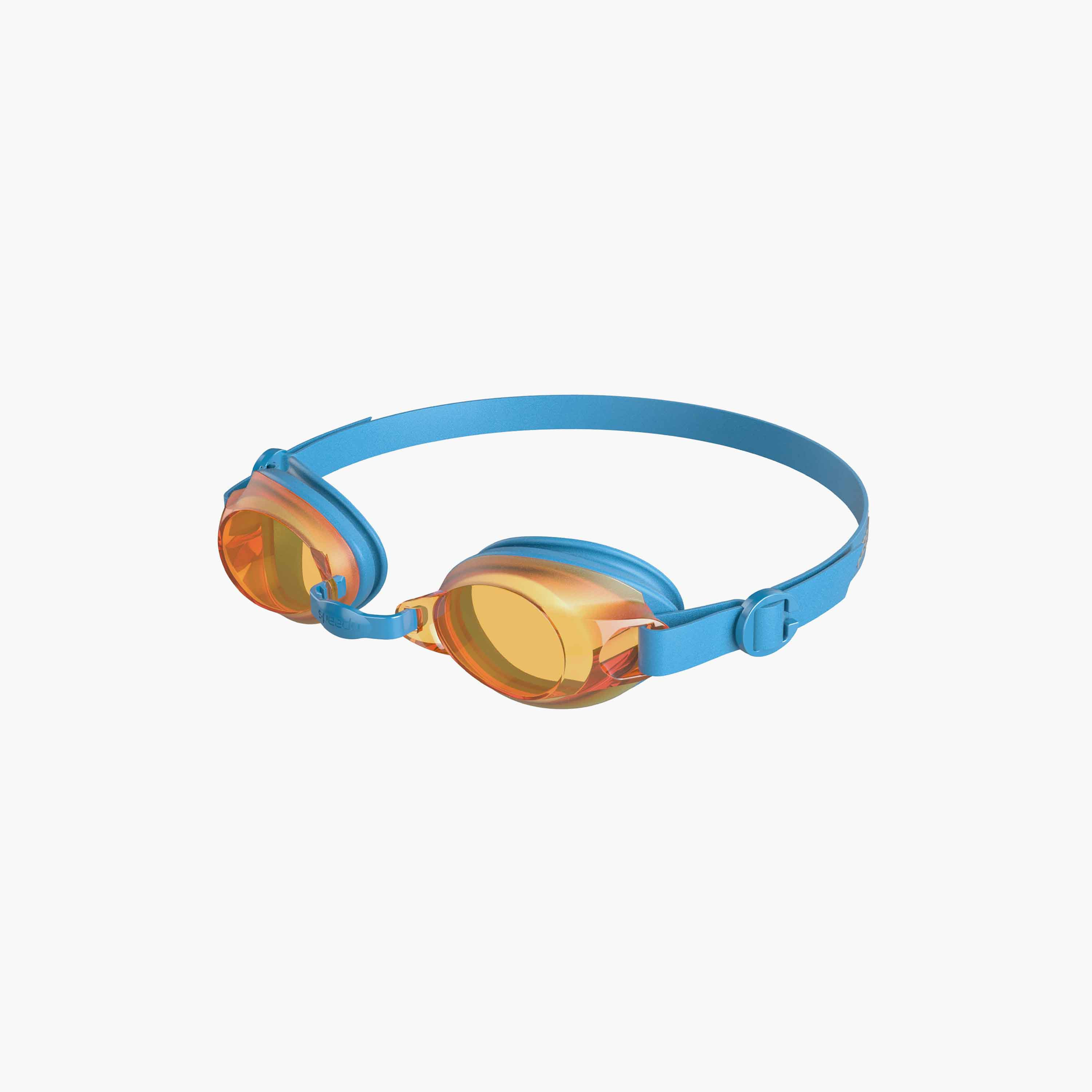 Speedo Jet V2, One Size, Kids Unisex, Blue/Orange-boys-clothing-swimwear-image-1