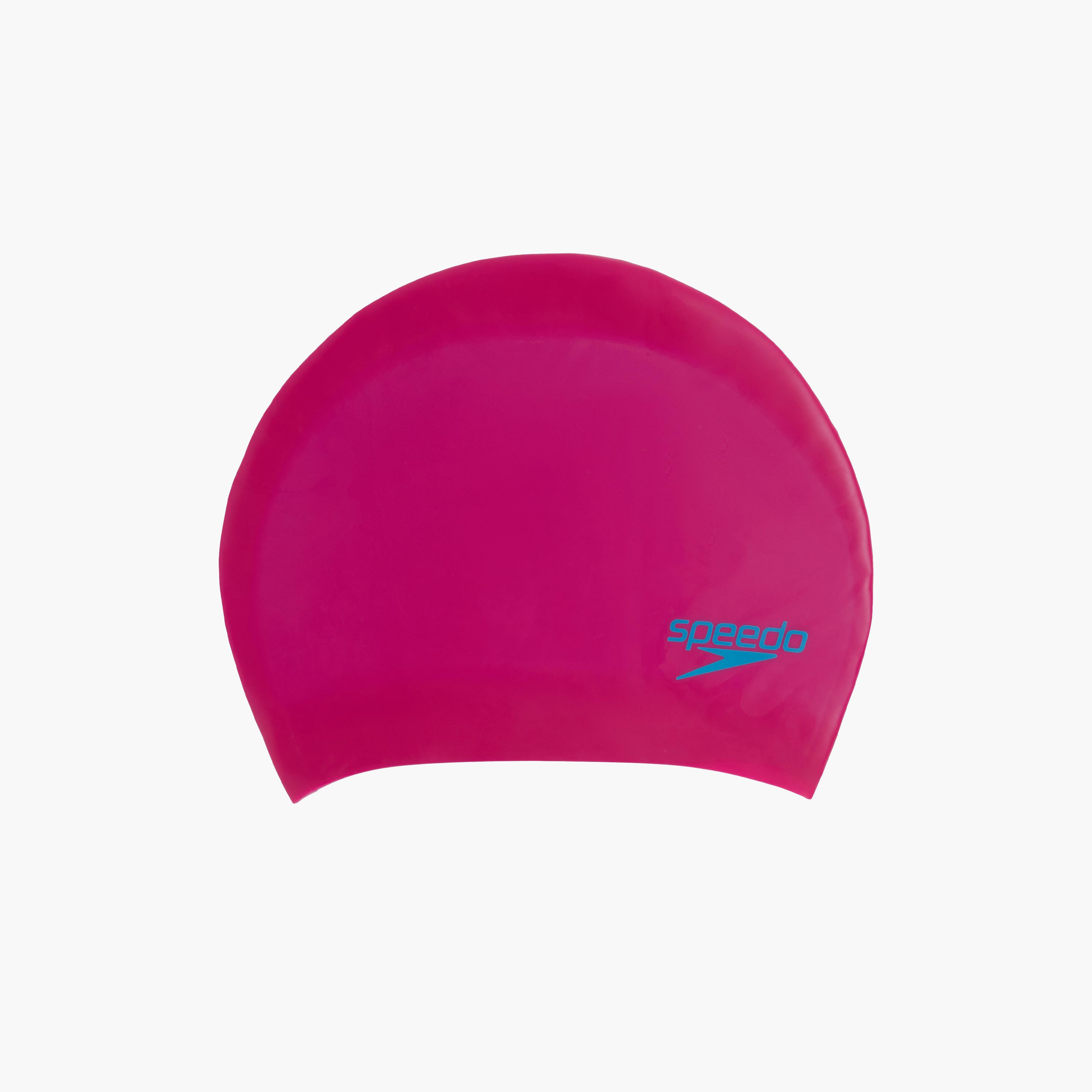 Speedo Junior Long Hair Cap, One Size, Kids Unisex, Begonia Pink/Lapis Blue-sports-gear-swimming-girl-image-1