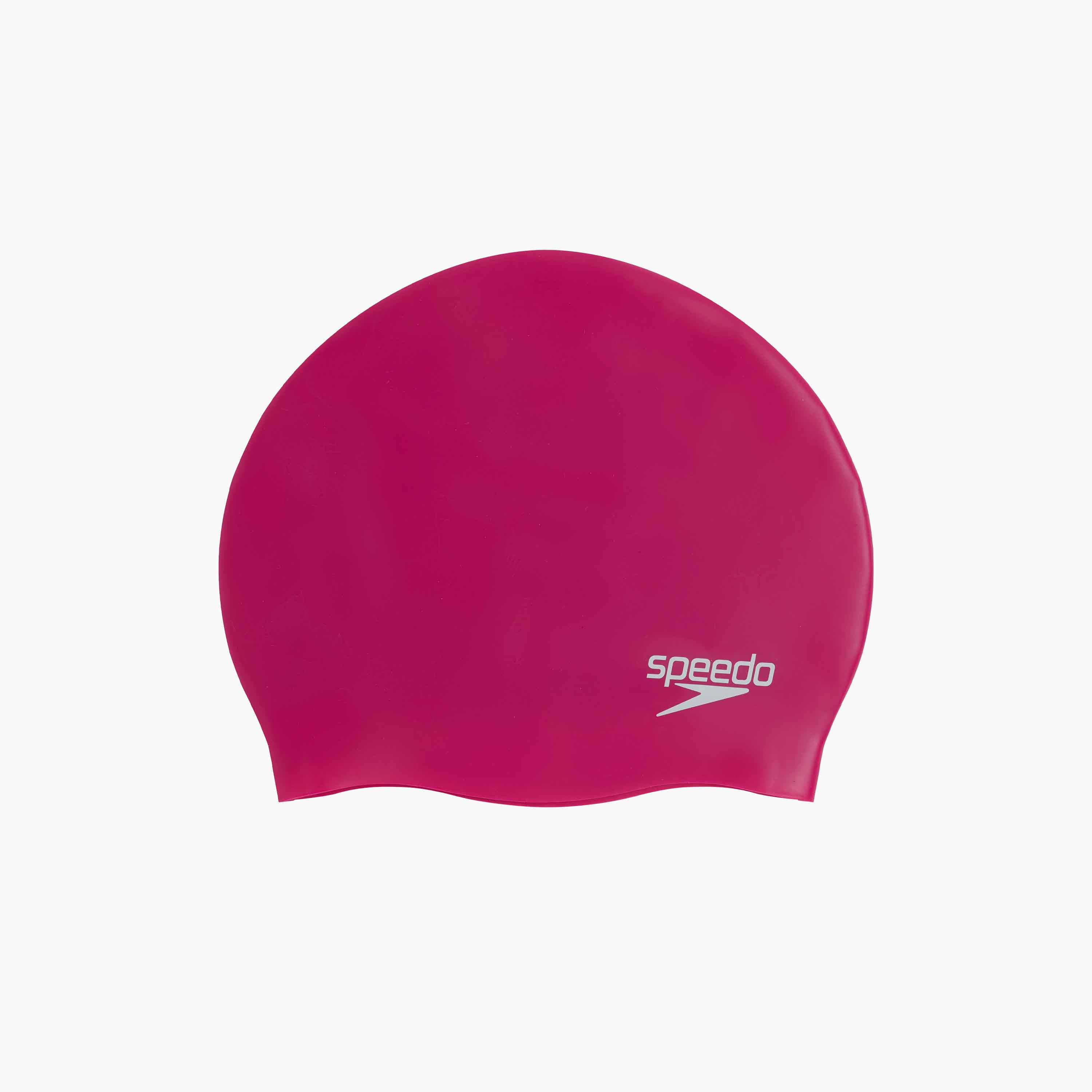 قبعة مصبوبة من سبيدو سيليكون سادة ، مقاس واحد ، للجنسين الكبار ، وردي كهربائي-women-clothing-swimandbeach-swimcaps-image-1