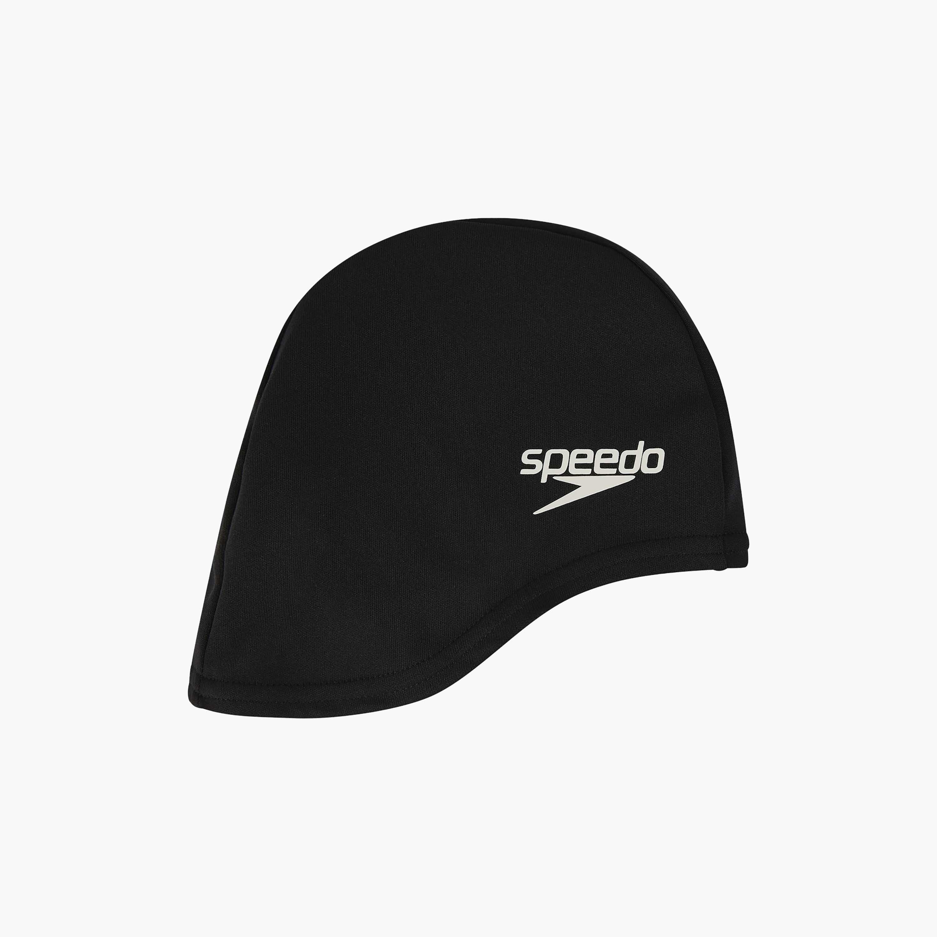 Speedo Polyester Cap Junior, One Size, Kids Unisex, Black-women-clothing-swimandbeach-swimcaps-image-1