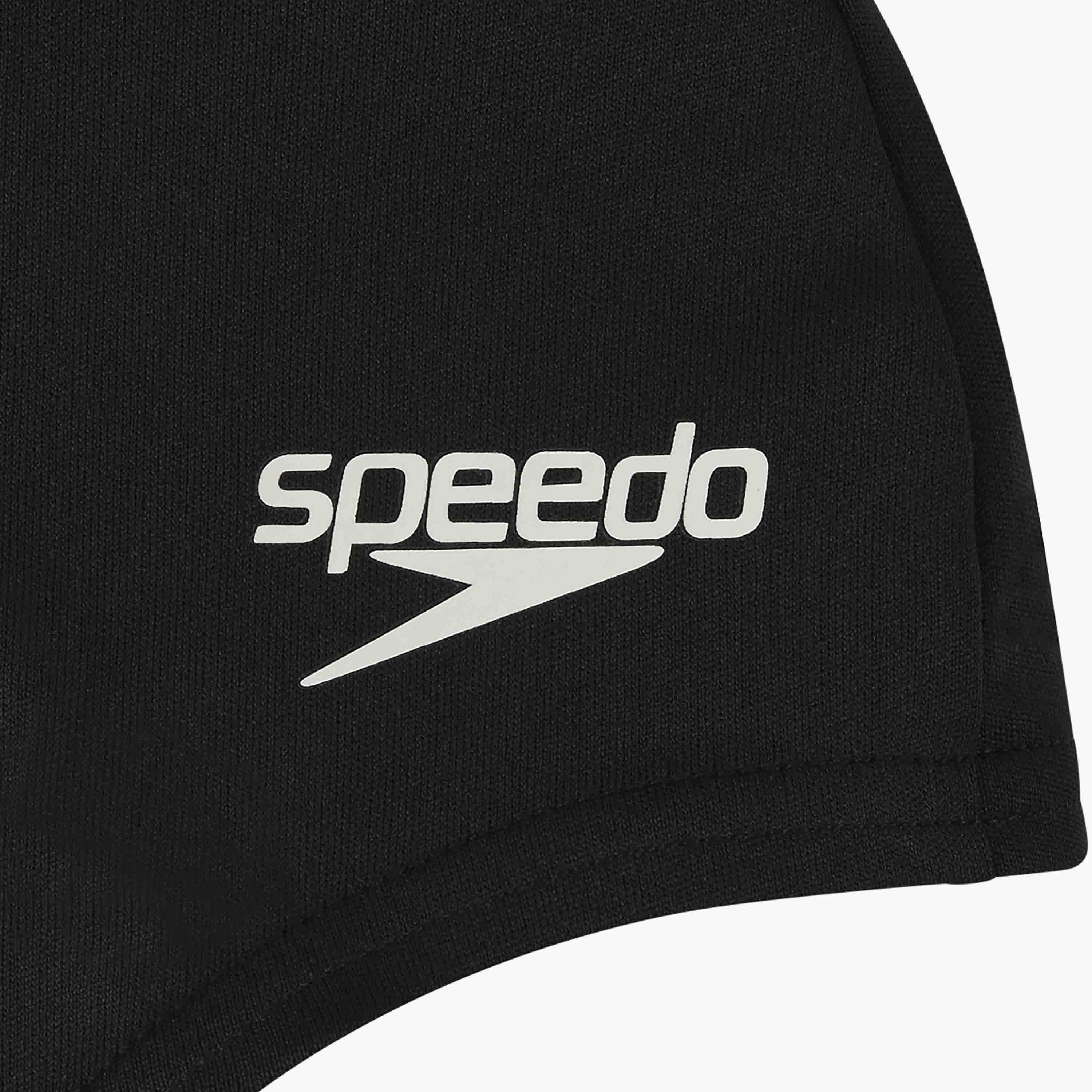 Speedo Polyester Cap Junior, One Size, Kids Unisex, Black-women-clothing-swimandbeach-swimcaps-image-2