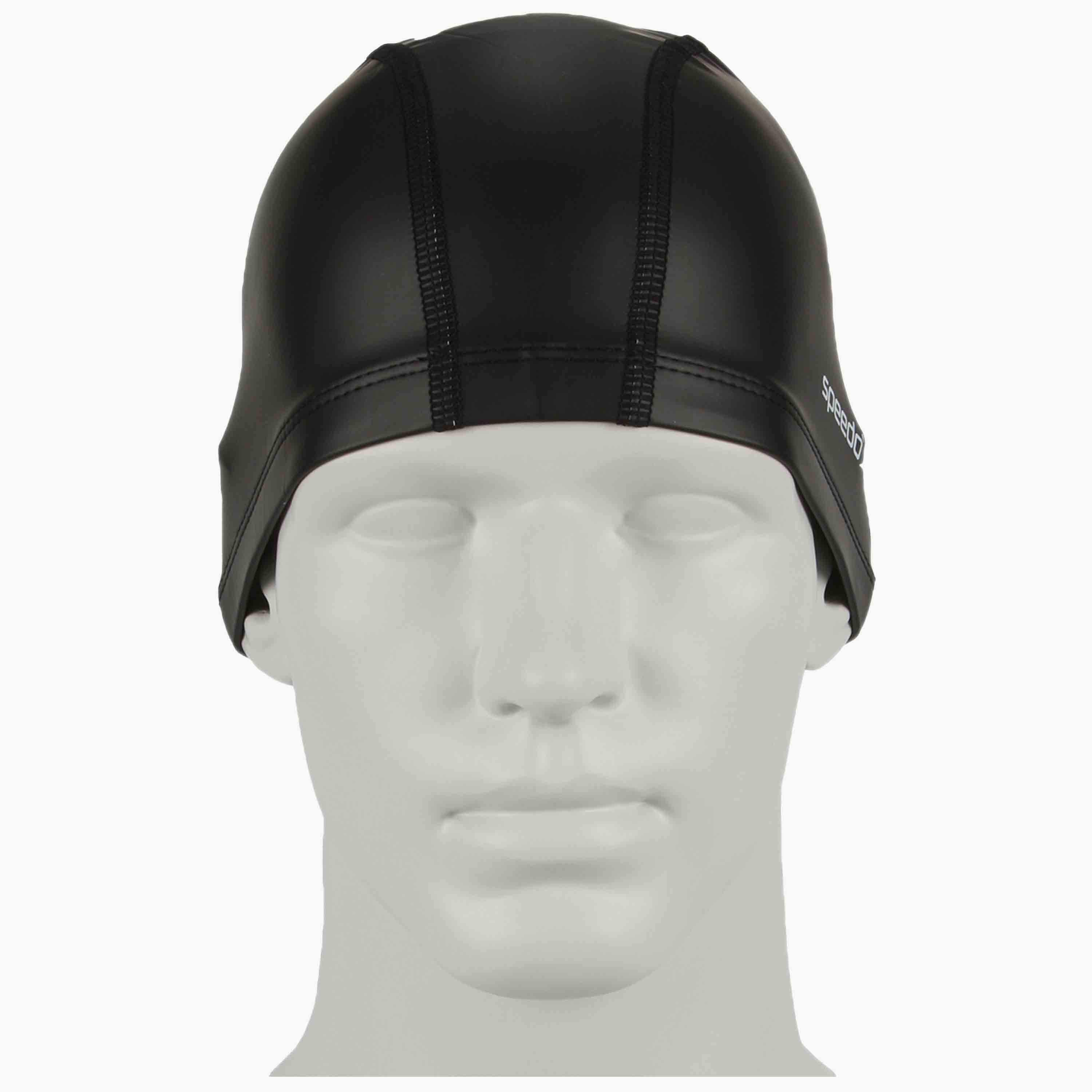 Speedo Pace Cap, One Size, Adult Unisex, Black-sports-gear-swimming-men-image-1