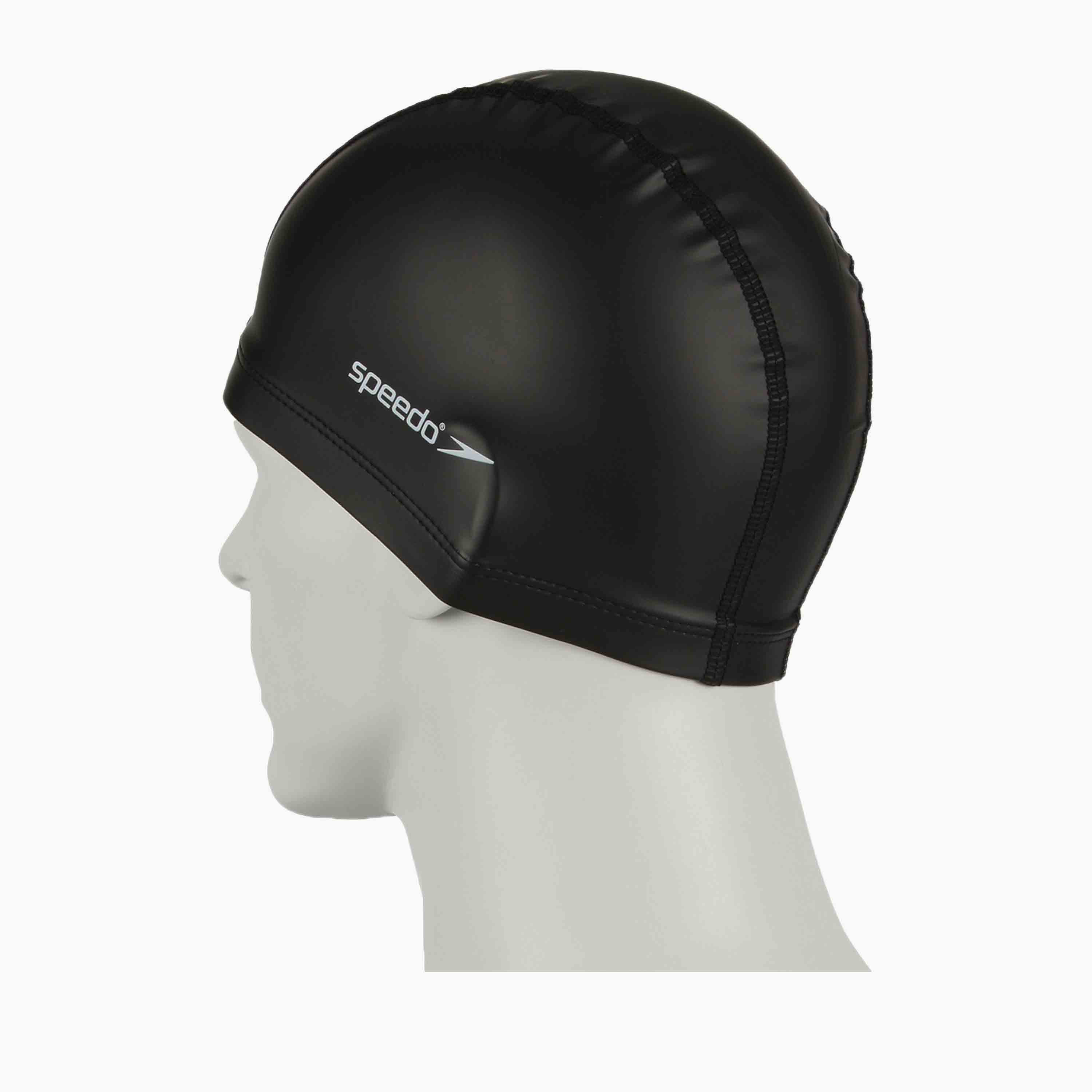 Speedo Pace Cap, One Size, Adult Unisex, Black-sports-gear-swimming-men-image-3