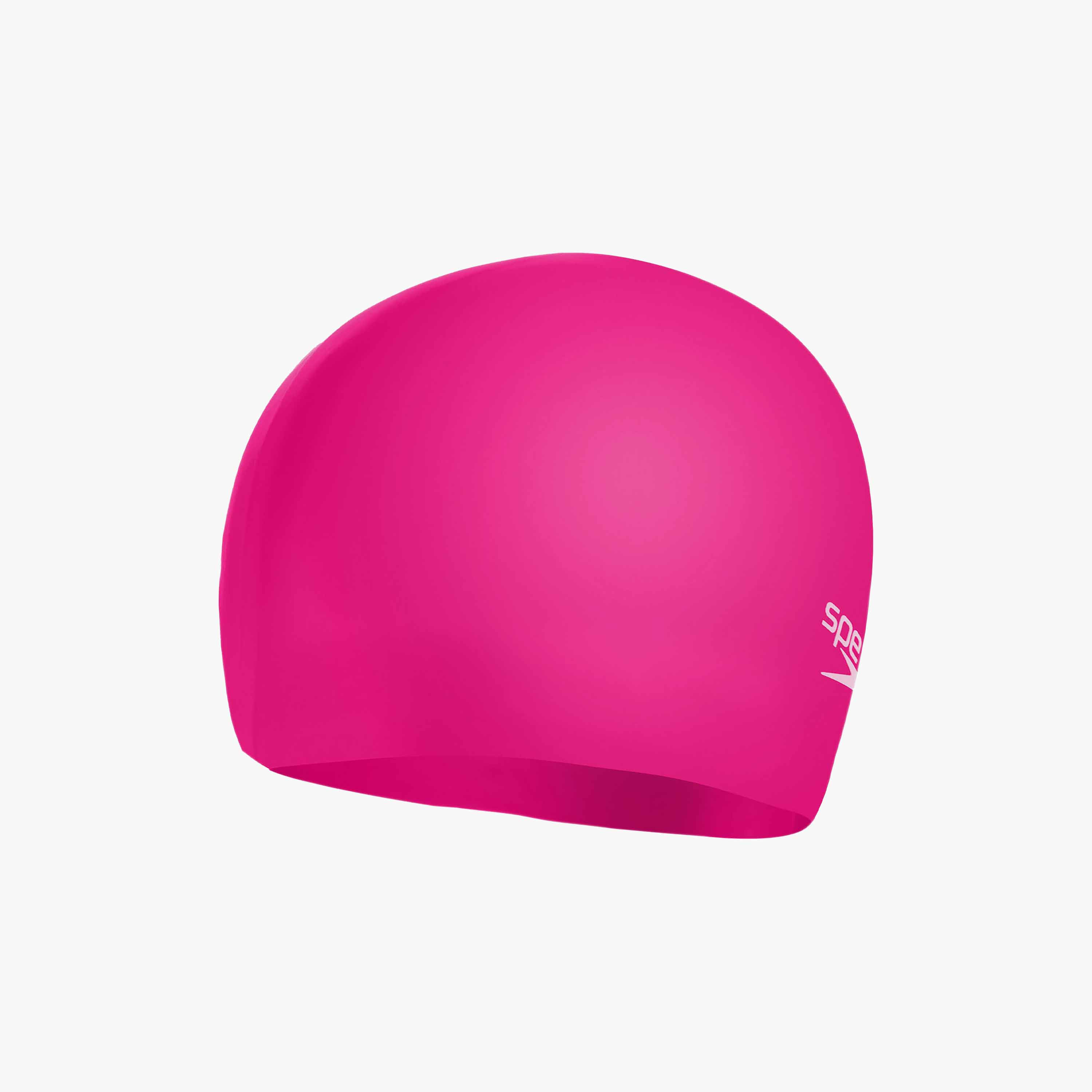 Speedo Moulded Silicone Cap, One Size, Kids Unisex, Cherry Pink/Blush-women-clothing-swimandbeach-swimcaps-image-1