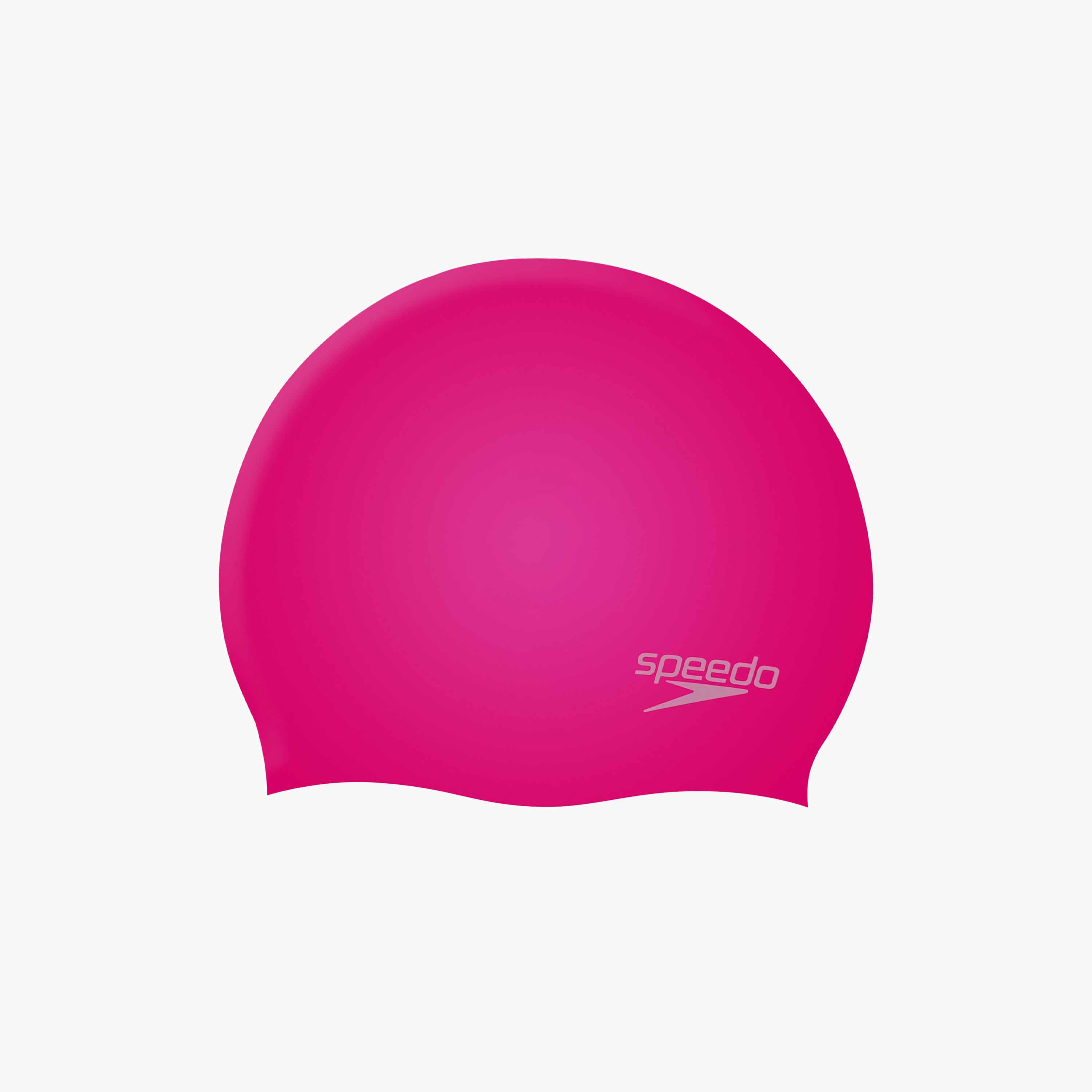 Speedo Moulded Silicone Cap, One Size, Kids Unisex, Cherry Pink/Blush-women-clothing-swimandbeach-swimcaps-image-2