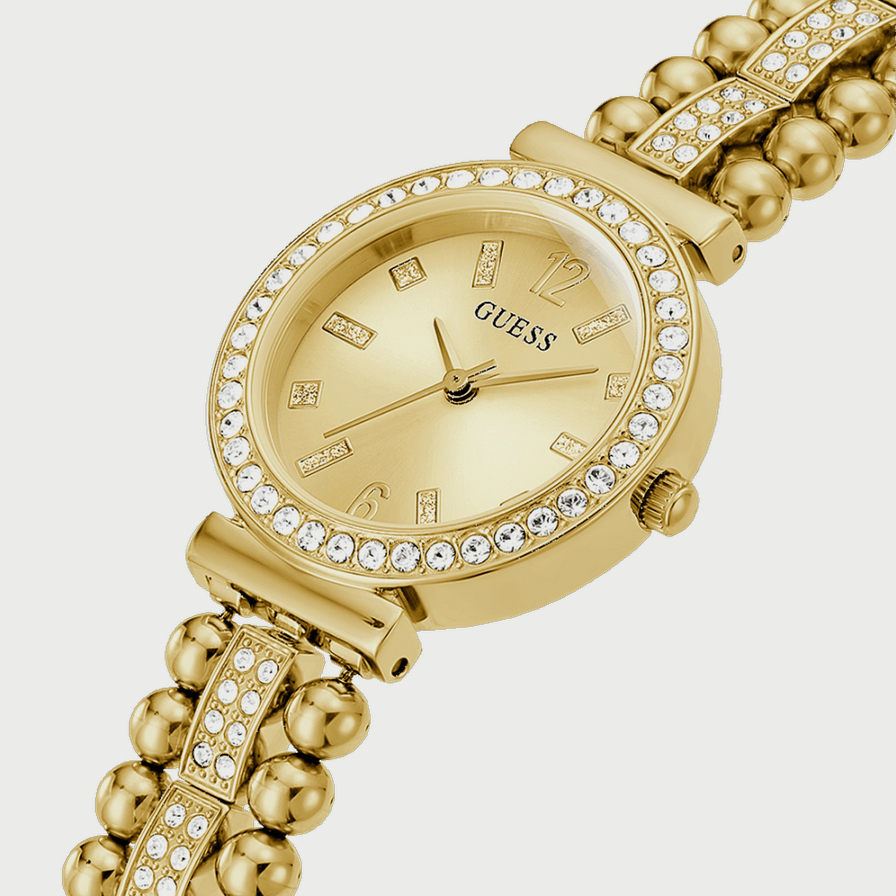 Guess Gold Analog Stainless Steel Strap Watch - GW0401L2 | 30 MM-women-watchesandjewellery-watches-image-2