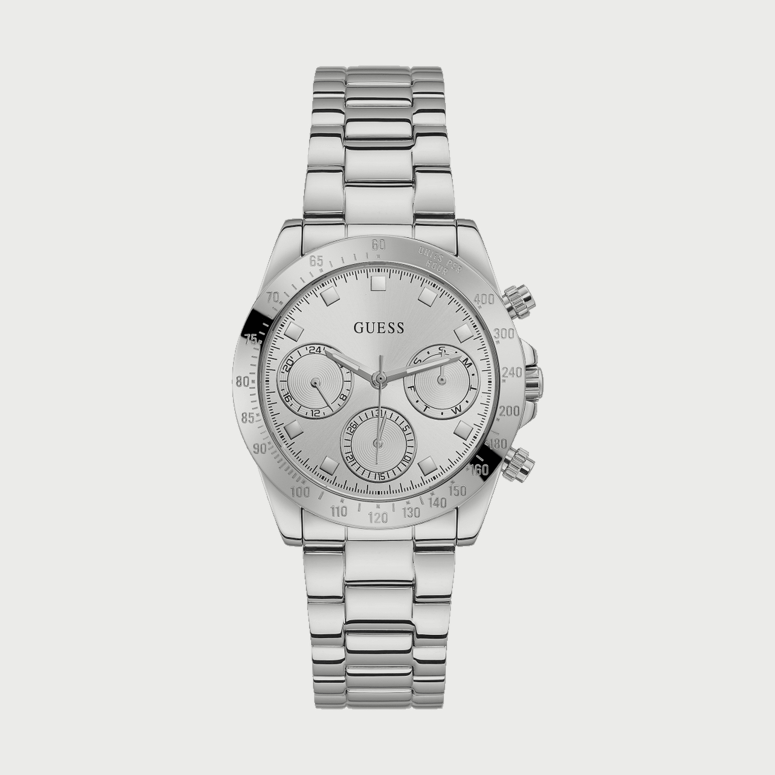 Ladies silver hot sale chronograph watch