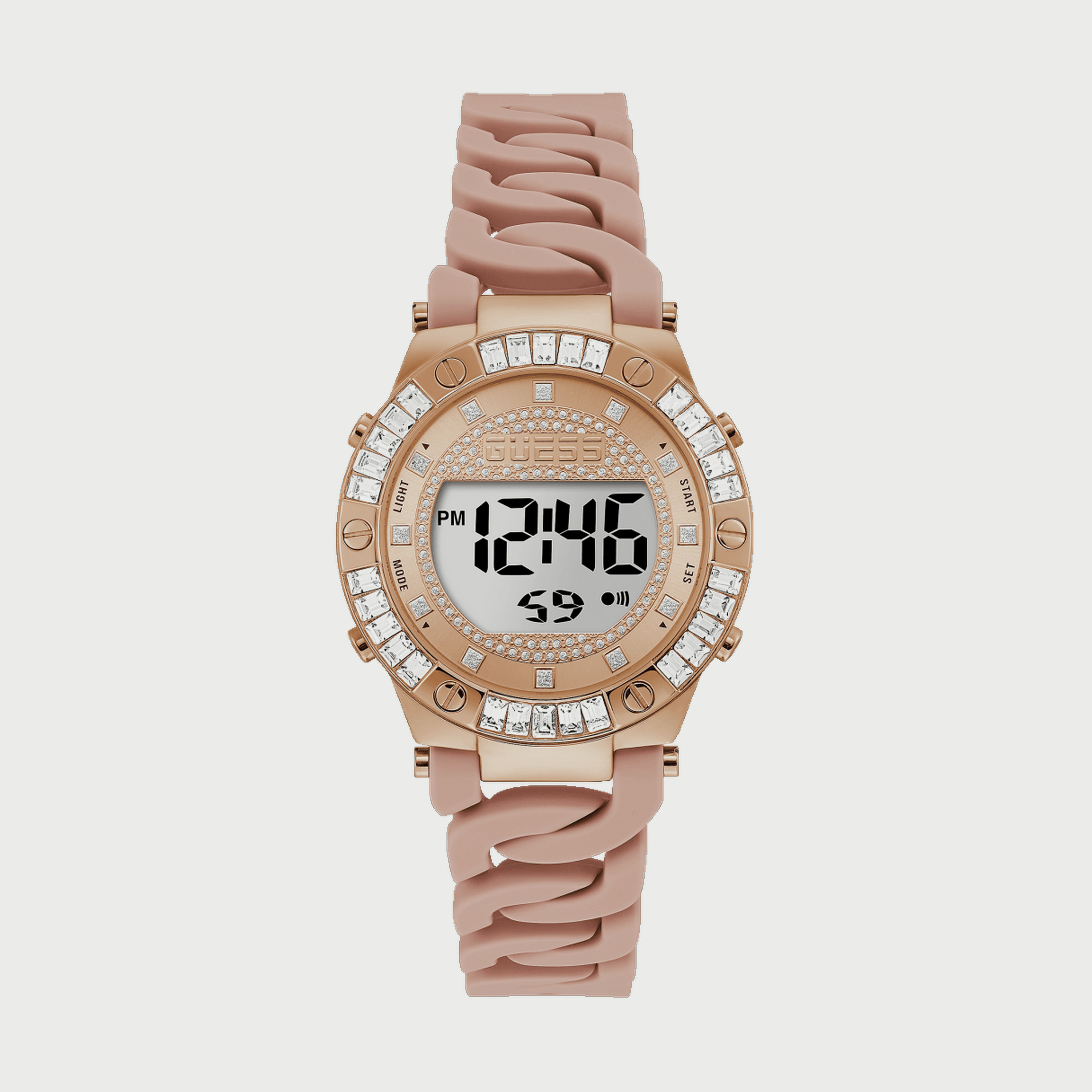GW0338L2 ساعة جيس الرقمية بسوار سيليكون وردي للنساء -women-watchesandjewellery-watches-image-1